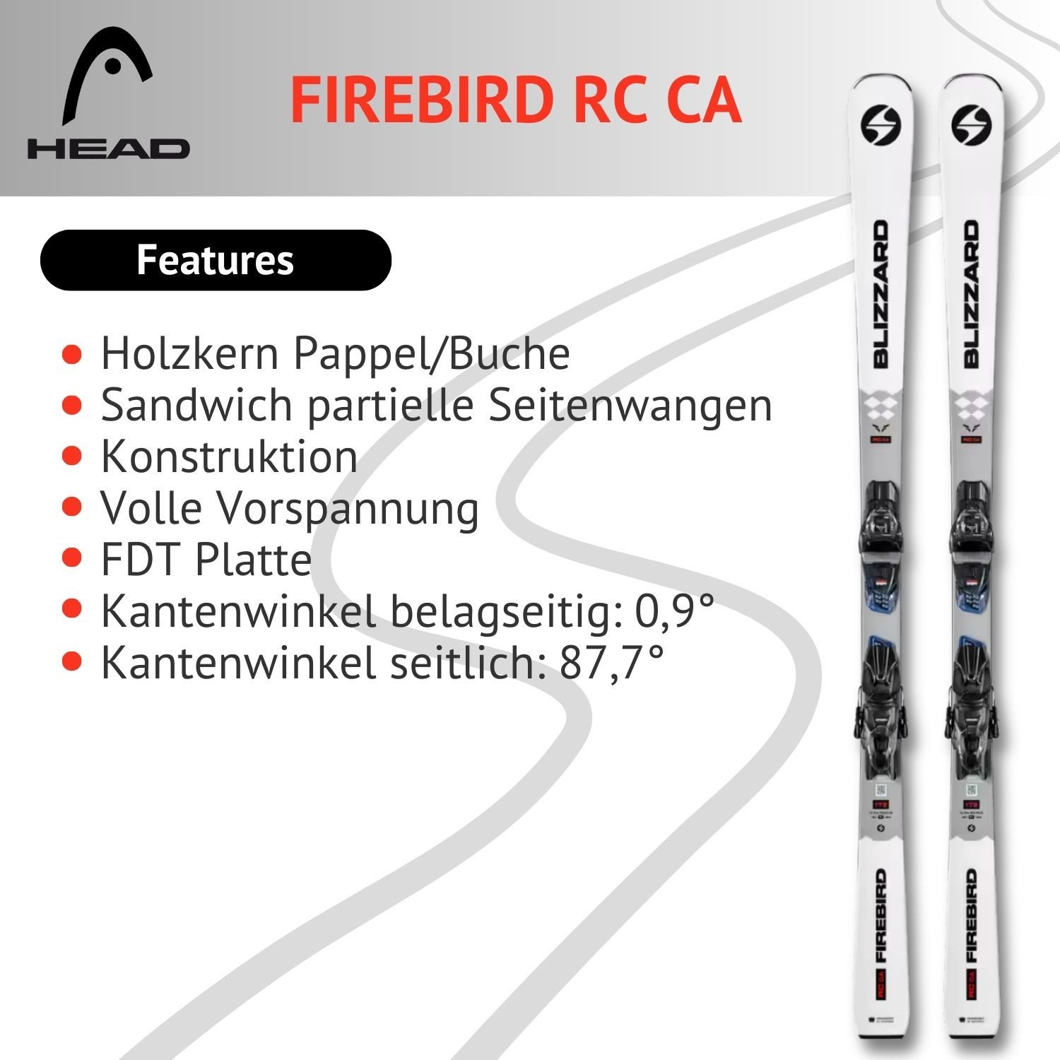 BLIZZARD Ski, Blizzard Firebird RC CA Full Camber 160cm + Bindung TPC 10 Z3-10