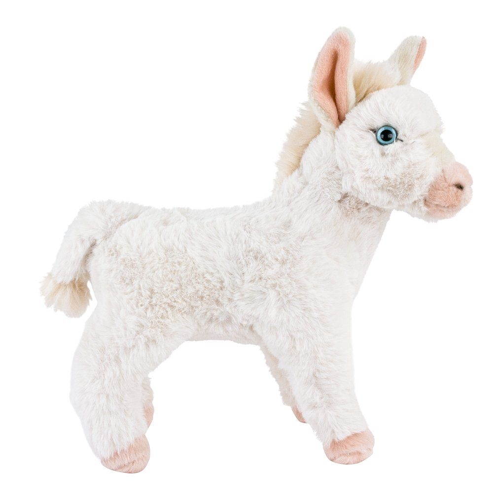 Teddys Rothenburg Kuscheltier Albino Esel 30 cm stehend weiß (Stoffesel Plüschesel, Plüschtiere Stofftiere Kinder Spielzeug Babys)