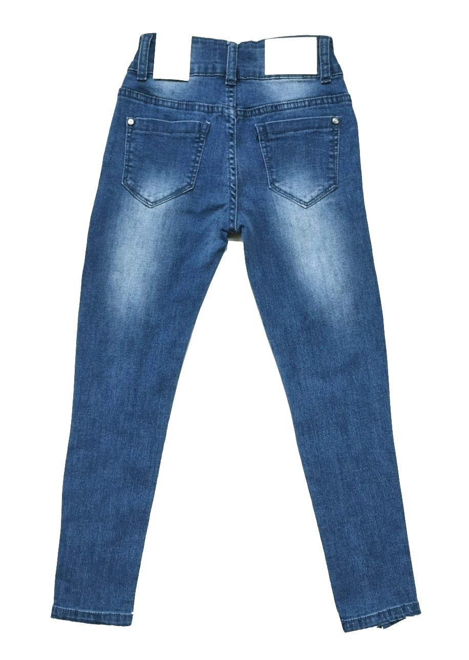 Jeans Stretch, Mädchen 5-Pocket-Jeans Hose M2216 Fashion Girls