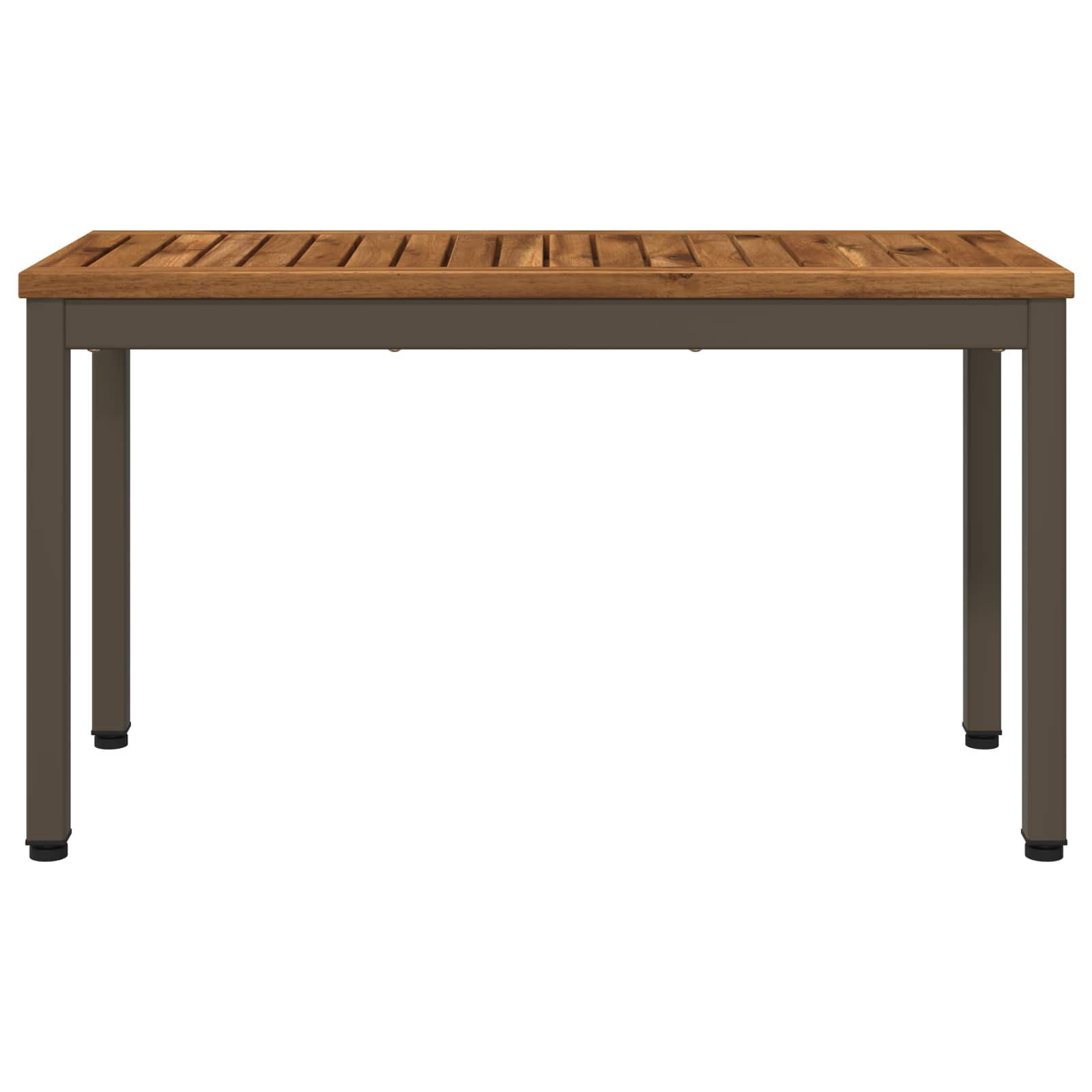 vidaXL Gartenbank Gartenbank 80,5 x 35 x 45 cm Massivholz Natur und Kaffee (1-St)