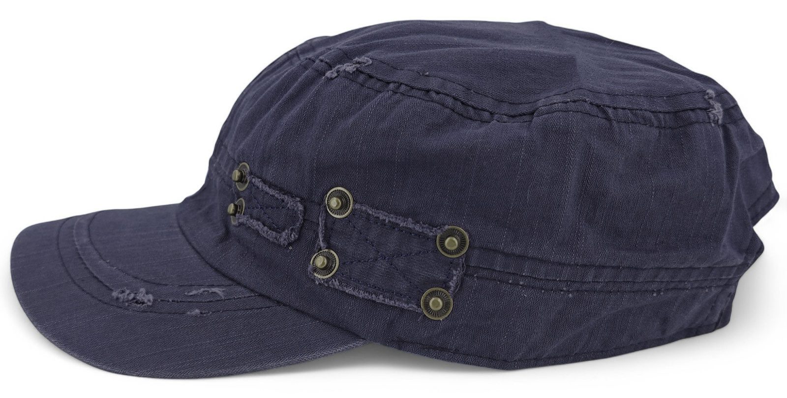 styleBREAKER Army Cap Military Cap Destroyed Used Look (1-St) – Bild 2 von 5