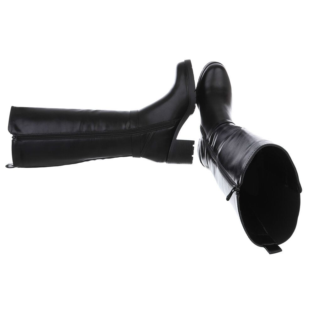 Ital-Design Damen Freizeit Stiefel (88577562) Blockabsatz Stiefel in Schwar günstig online kaufen