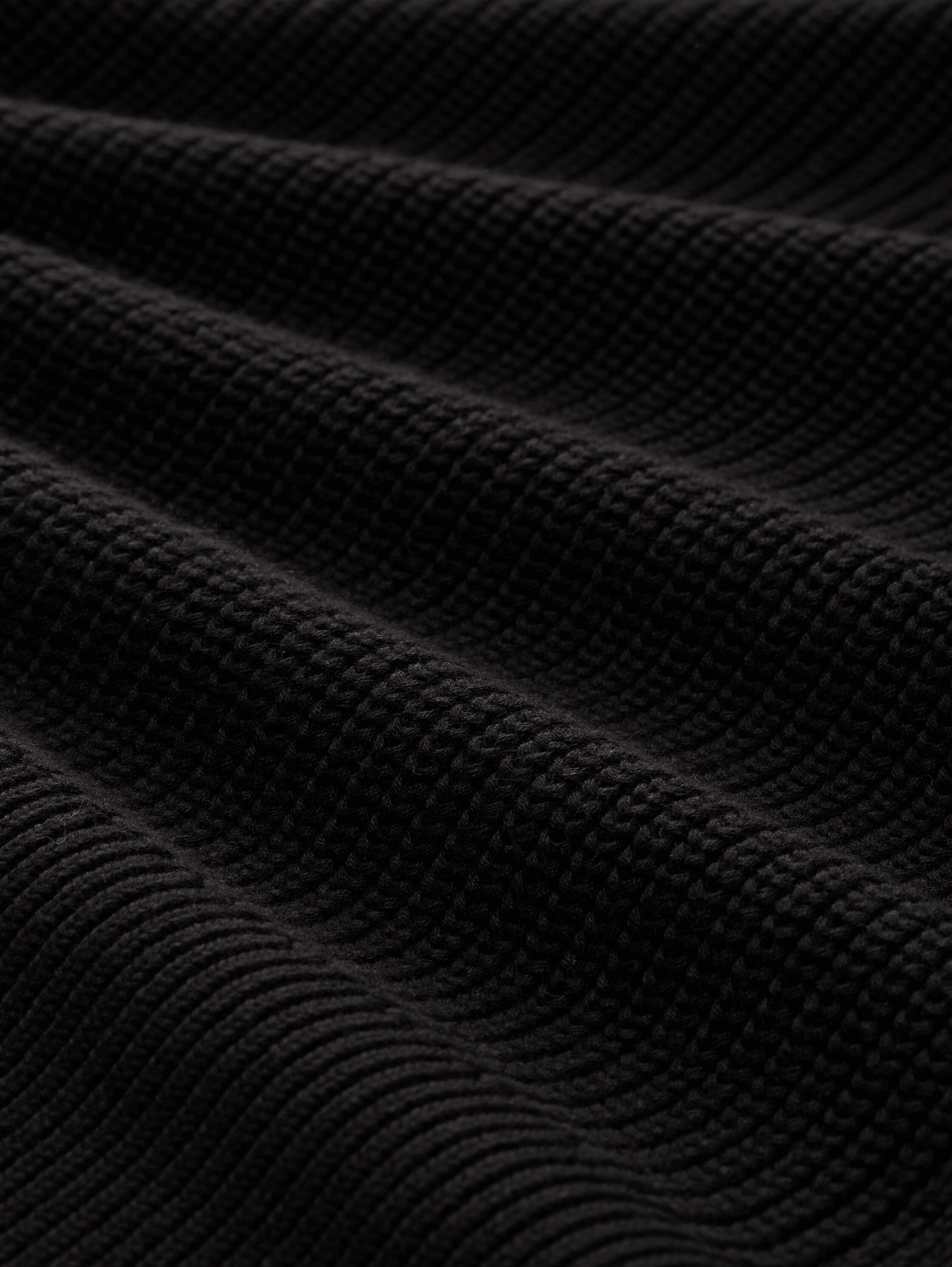 TOM TAILOR Denim Strickjacke ohne Ärmel und mit Reißverschluss