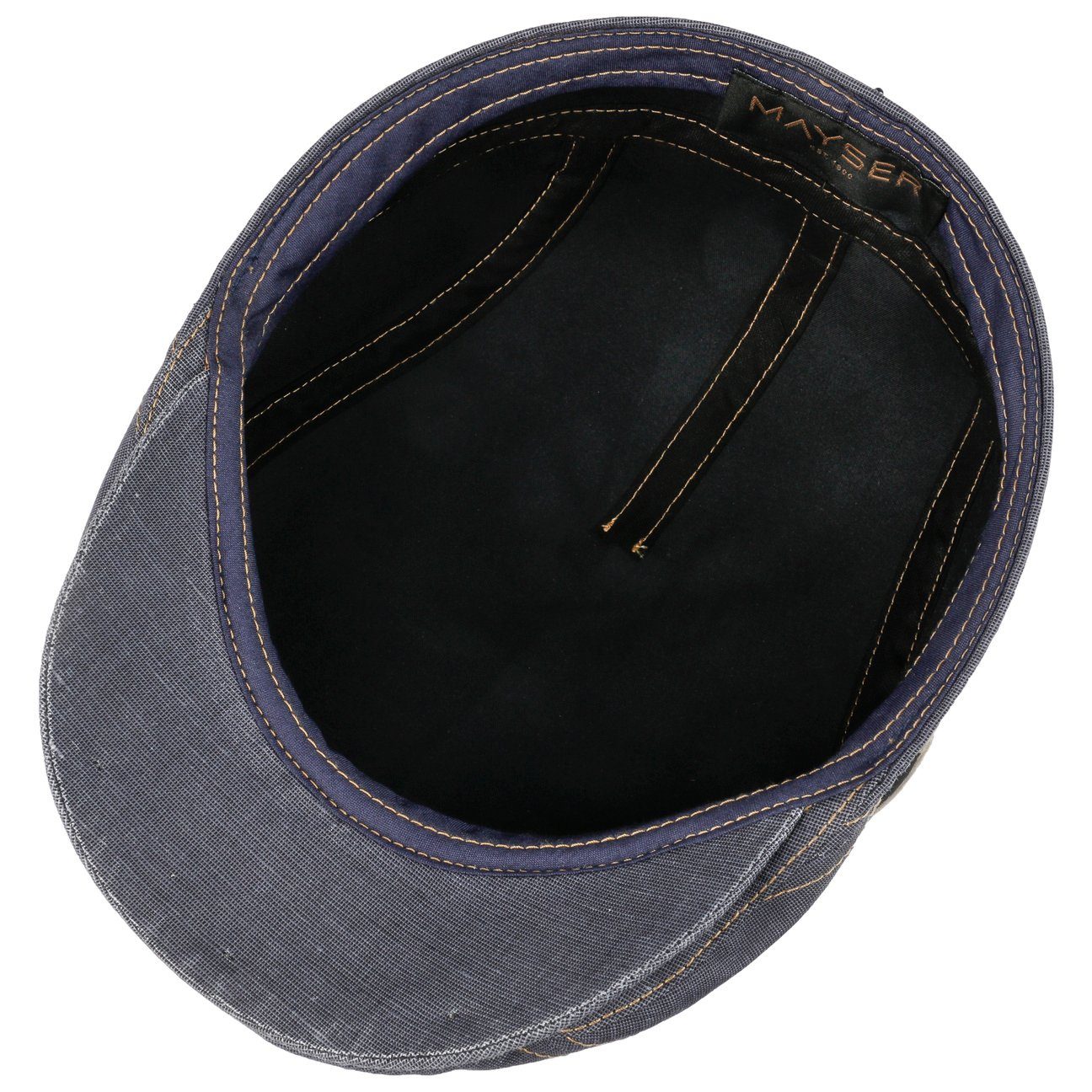 Mayser Flat Cap (1-St) Baumwollcap mit Schirm, Made in the EU