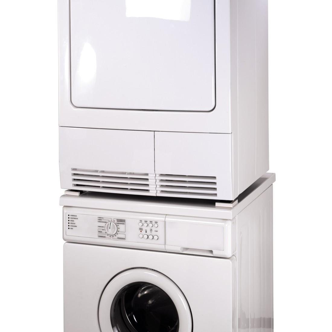 Xavax selbstklebend, u. Waschmaschinen 4er Trockner Aufkleben, zum Trocknerfixierplatten Zwischenbaurahmen Set (4-St), für