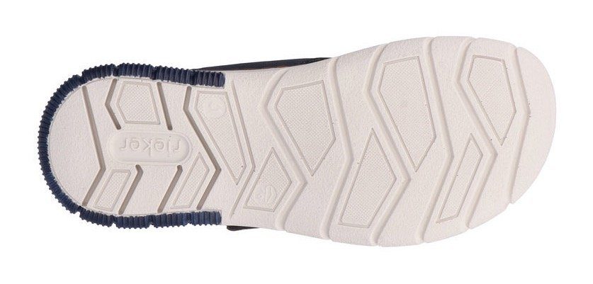 Rieker Pantolette, Sommerschuh, Schlappen, Klettschuh, mit Klettriemchen