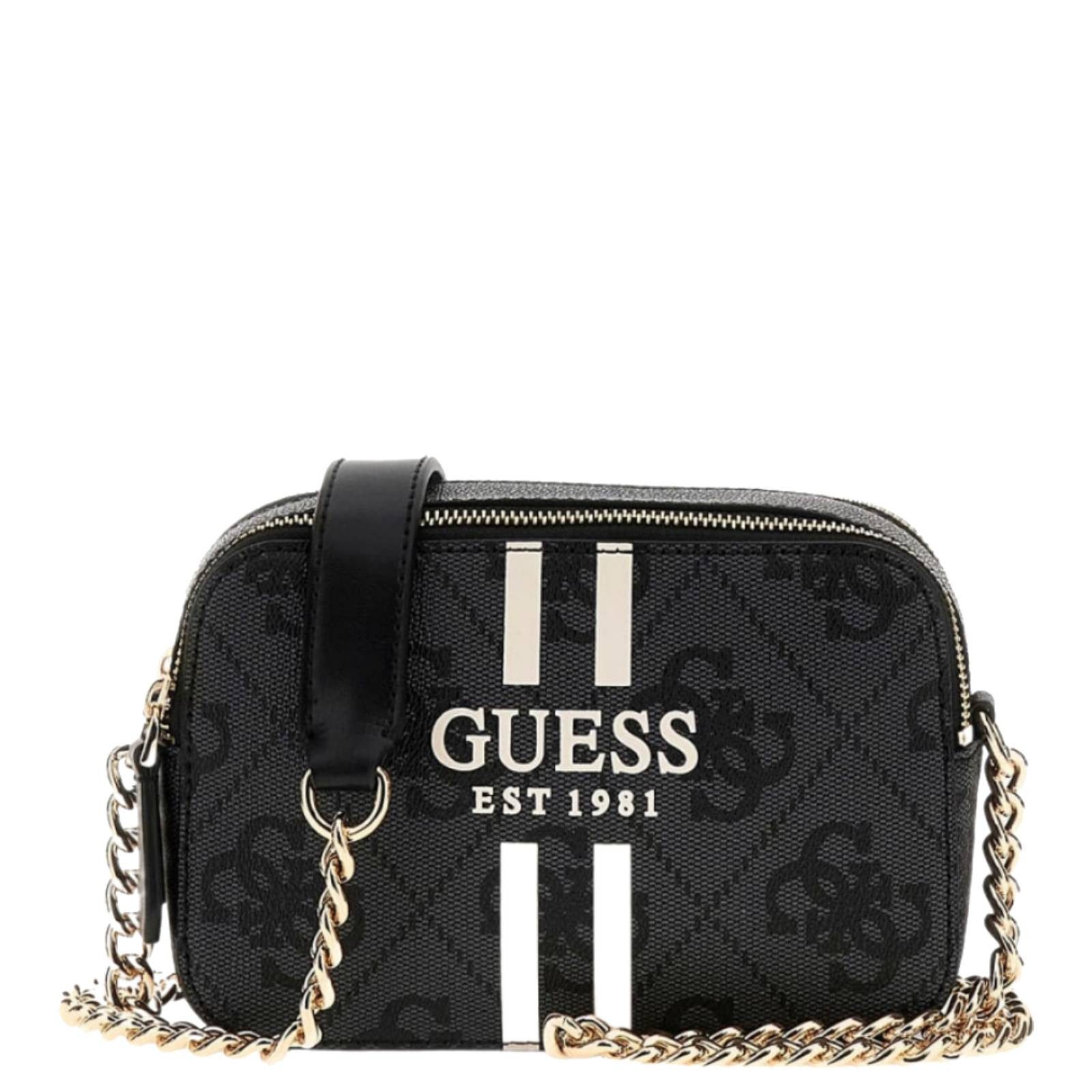 Guess Umhängetasche Noelle II Crossbody Camera Bag coal logo günstig online kaufen