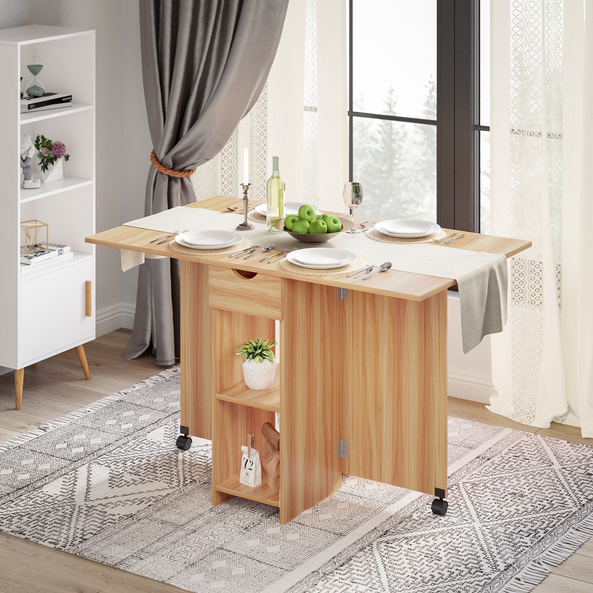 Mondeer Esstisch Klappbarer Esstisch, mit 1 günstig online kaufen