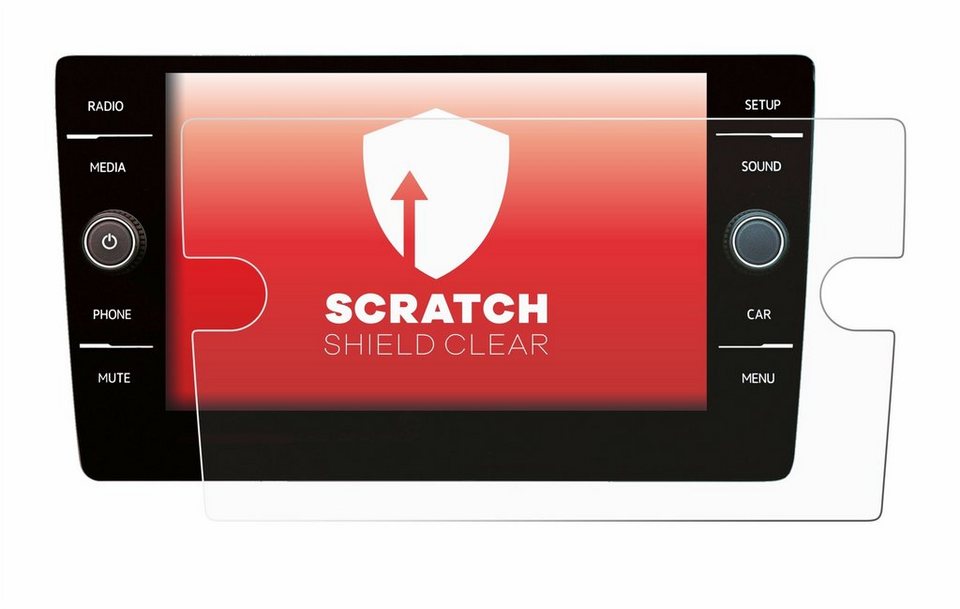 upscreen Schutzfolie für Volkswagen Golf 7 2019 Discover Media 8,  Displayschutzfolie, Folie klar Anti-Scratch Anti-Fingerprint
