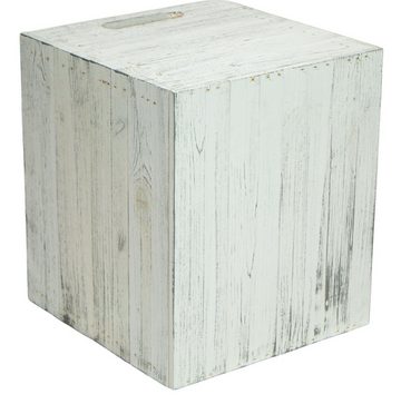 Kistenkolli Altes Land Allzweckkiste Holzbox Vintage Weiss Regalkiste passend für Ikea Kallax und Expeditre