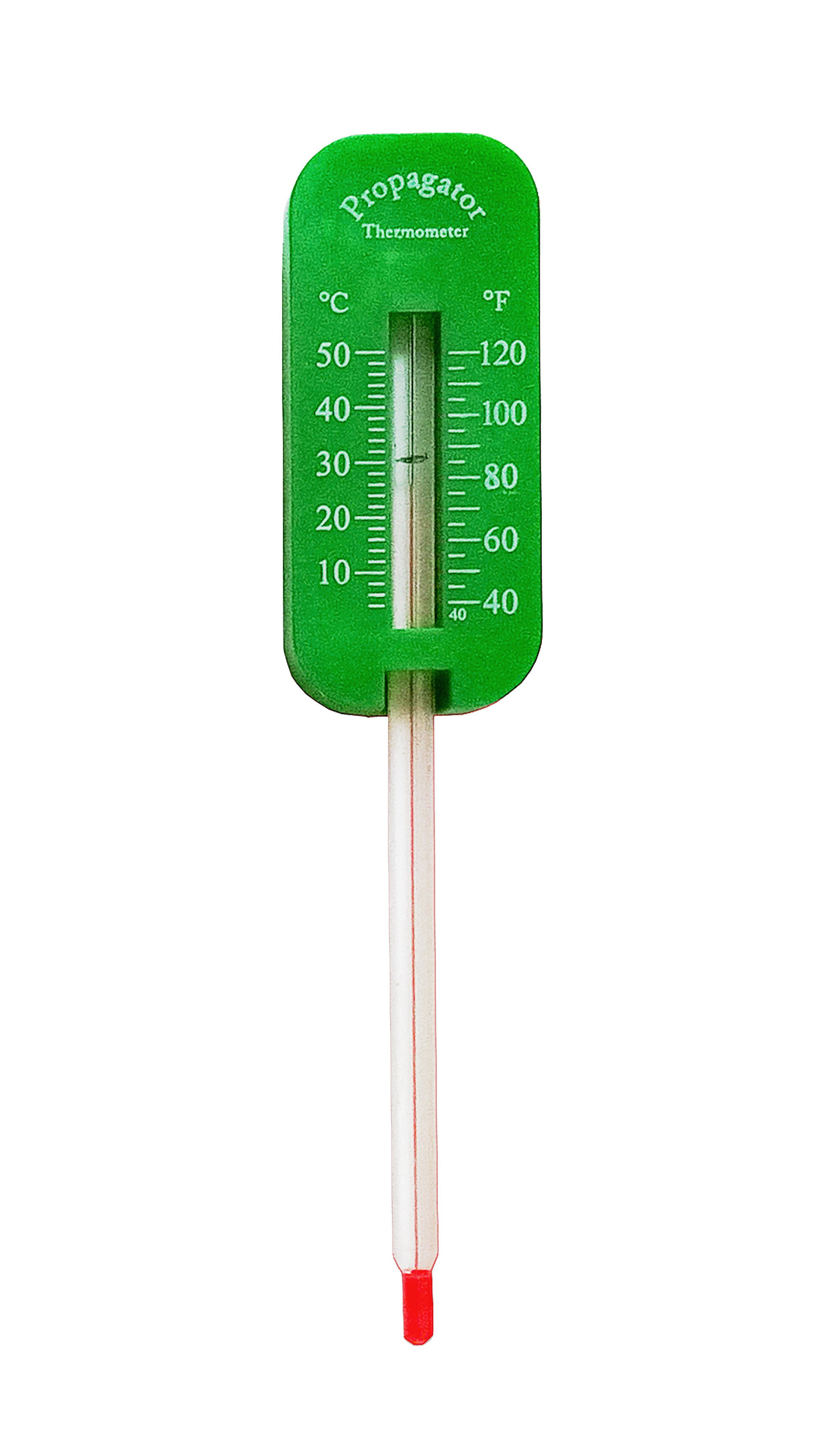 Kinzo Bodenthermometer BODENTHERMOMETER 15cm Grün analog Kompostthermometer 13, Thermometer Außen Boden