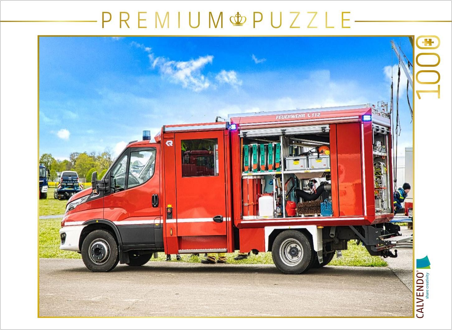 CALVENDO Puzzle CALVENDO Puzzle Einsatzfahrzeug Feuerwehr/Tragkraftspritzenfahrzeug, 1000 Puzzleteile