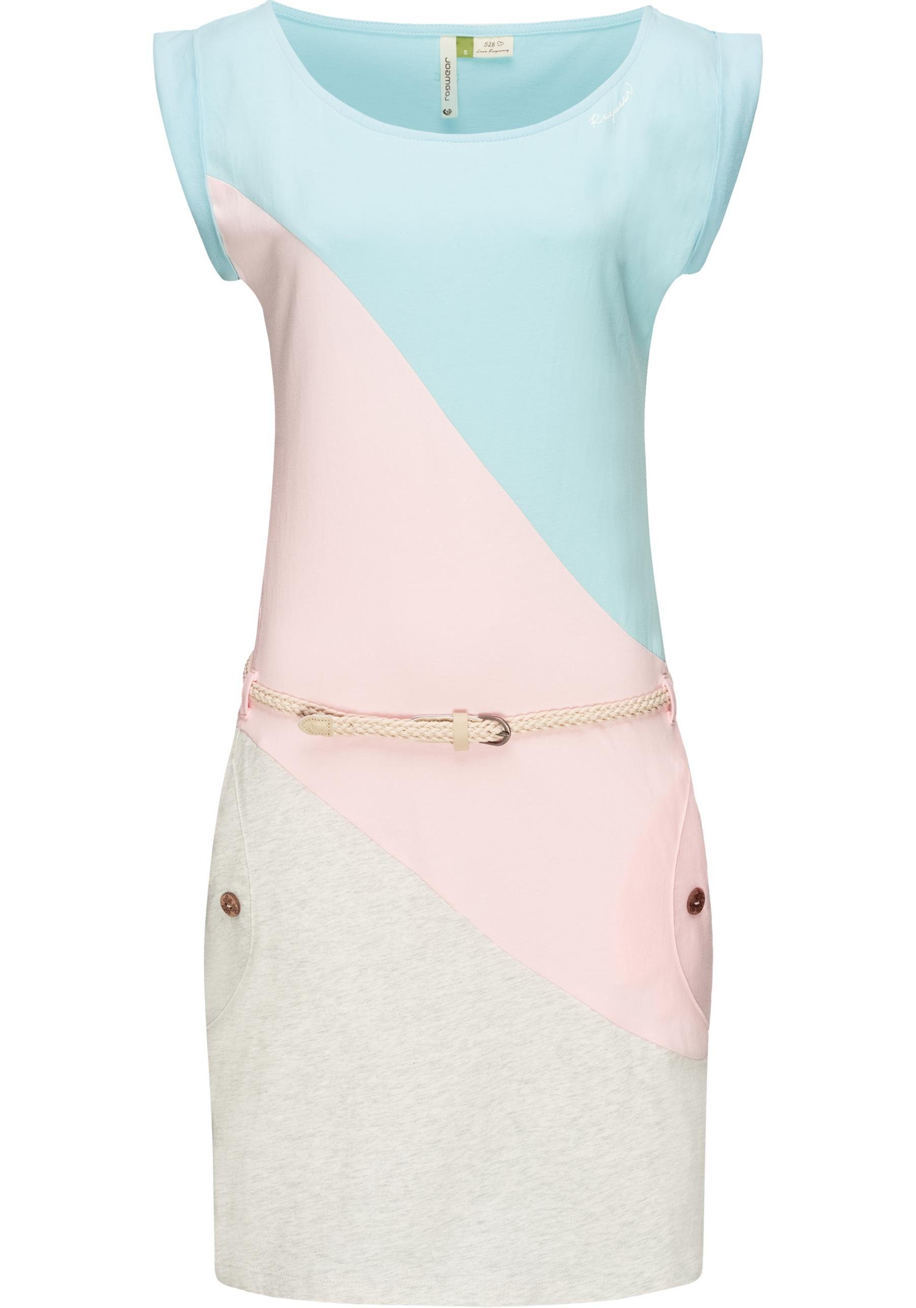 Ragwear Sommerkleid »Tag Block A Organic« leichtes Bio-Baumwoll Kleid mit  Blockmuster online kaufen | OTTO