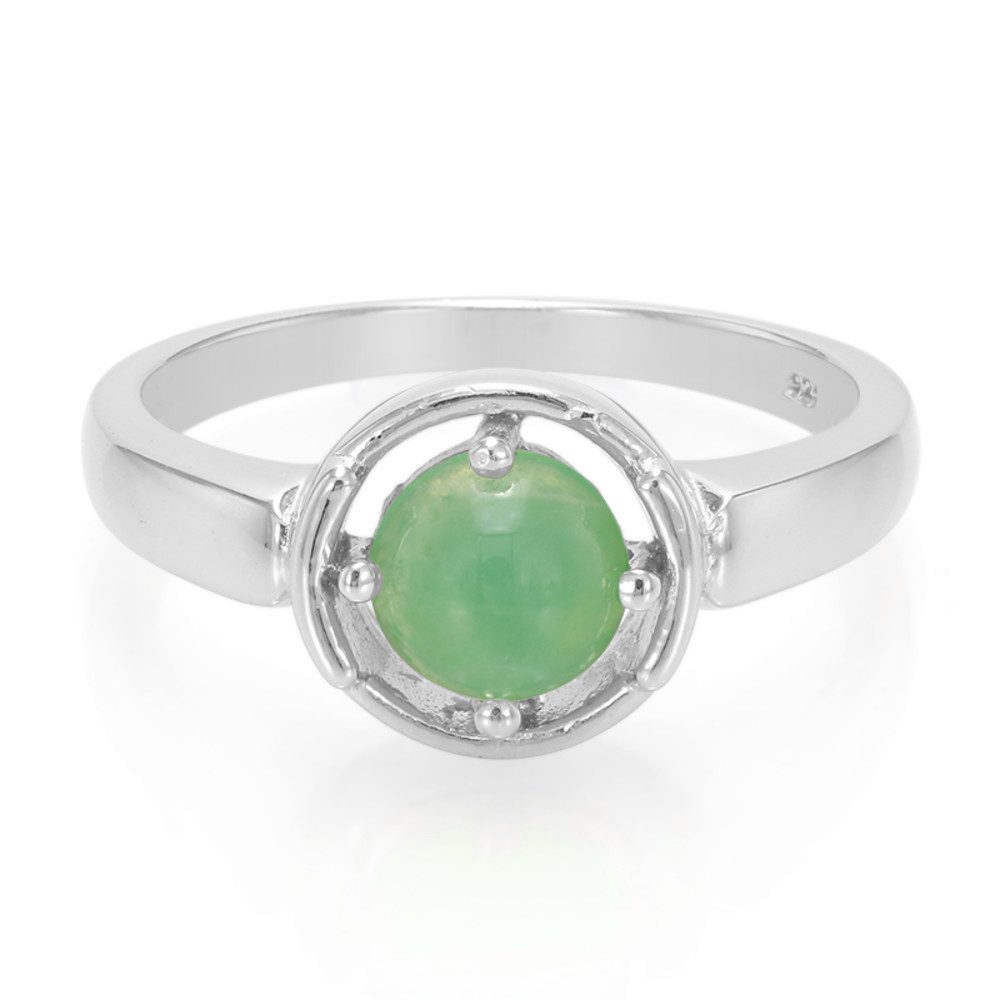 Cavill Solitärring Cavill Sterlingsilber Ring 0,99 ct Chrysopras Grün runder Cabochon (1-tlg)