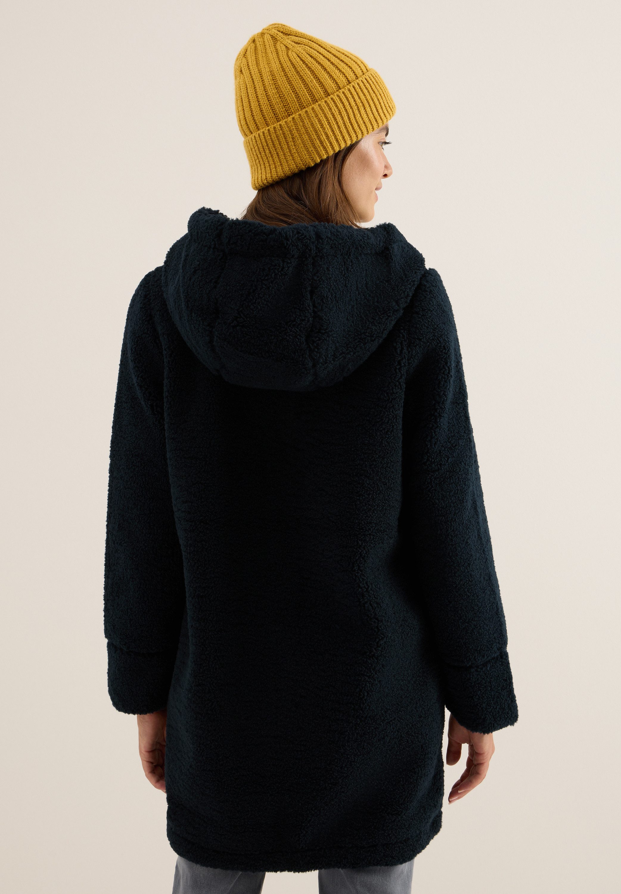 CECIL Fellimitatmantel mit Teddy-Futter und Teddy-Kapuze günstig online kaufen