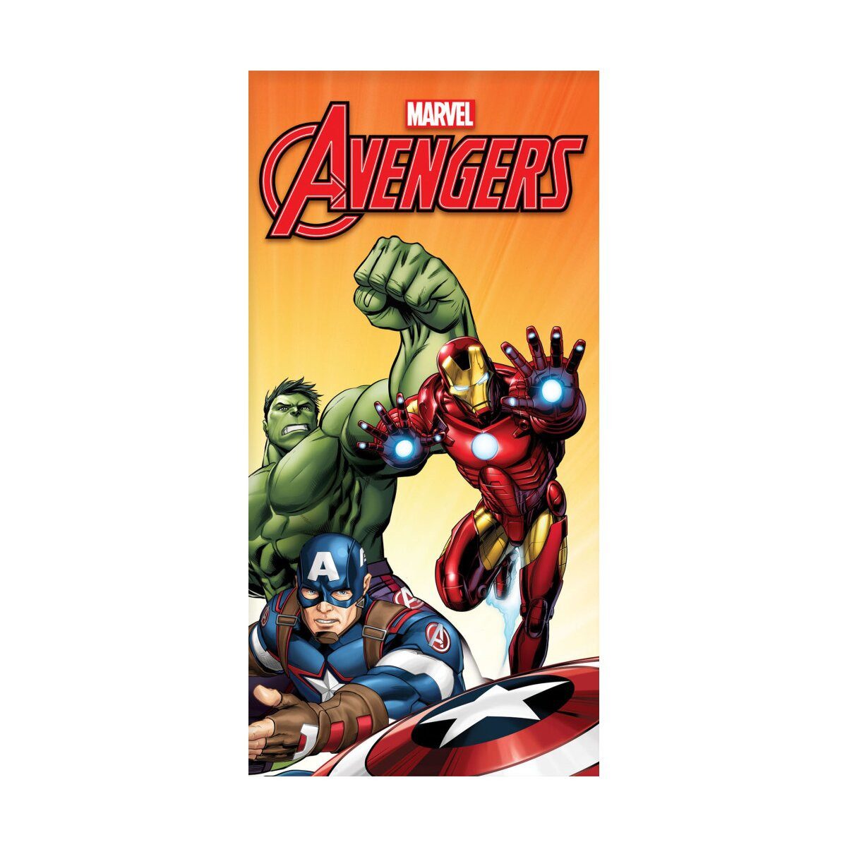 The AVENGERS Банные полотенца Avengers Badetuch 70x140cm – Fight Strandtuch Design, 100% Baumwolle (1-St)