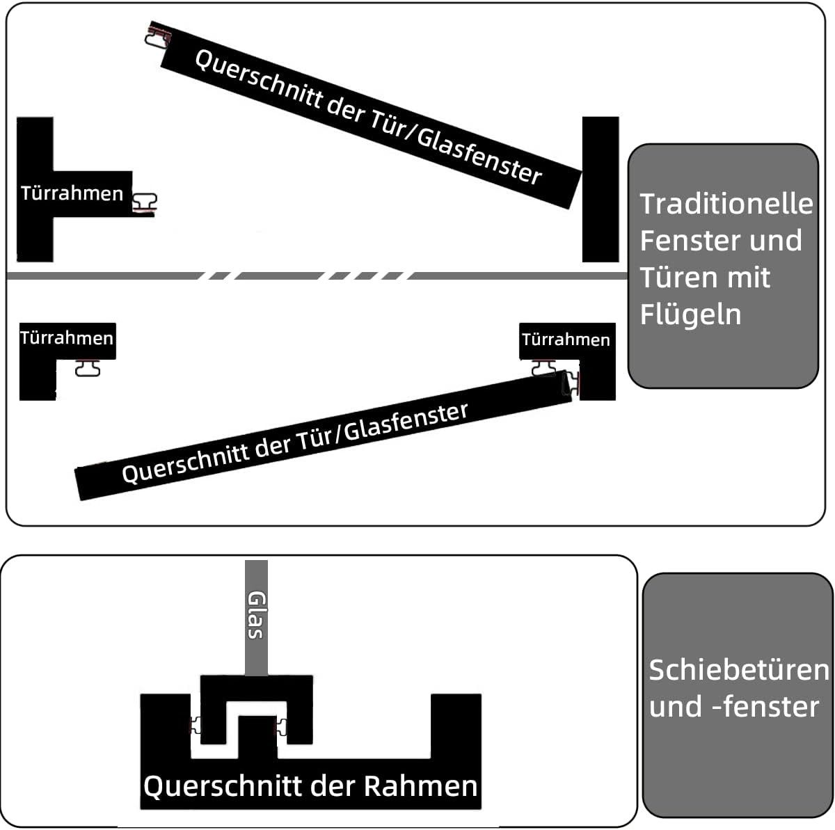 FELIXLEO Dichtungsband Türdichtung Dichtungsband Selbstklebend, Flexibel, Wasserdicht 6M, (1-St) – Bild 5 von 5