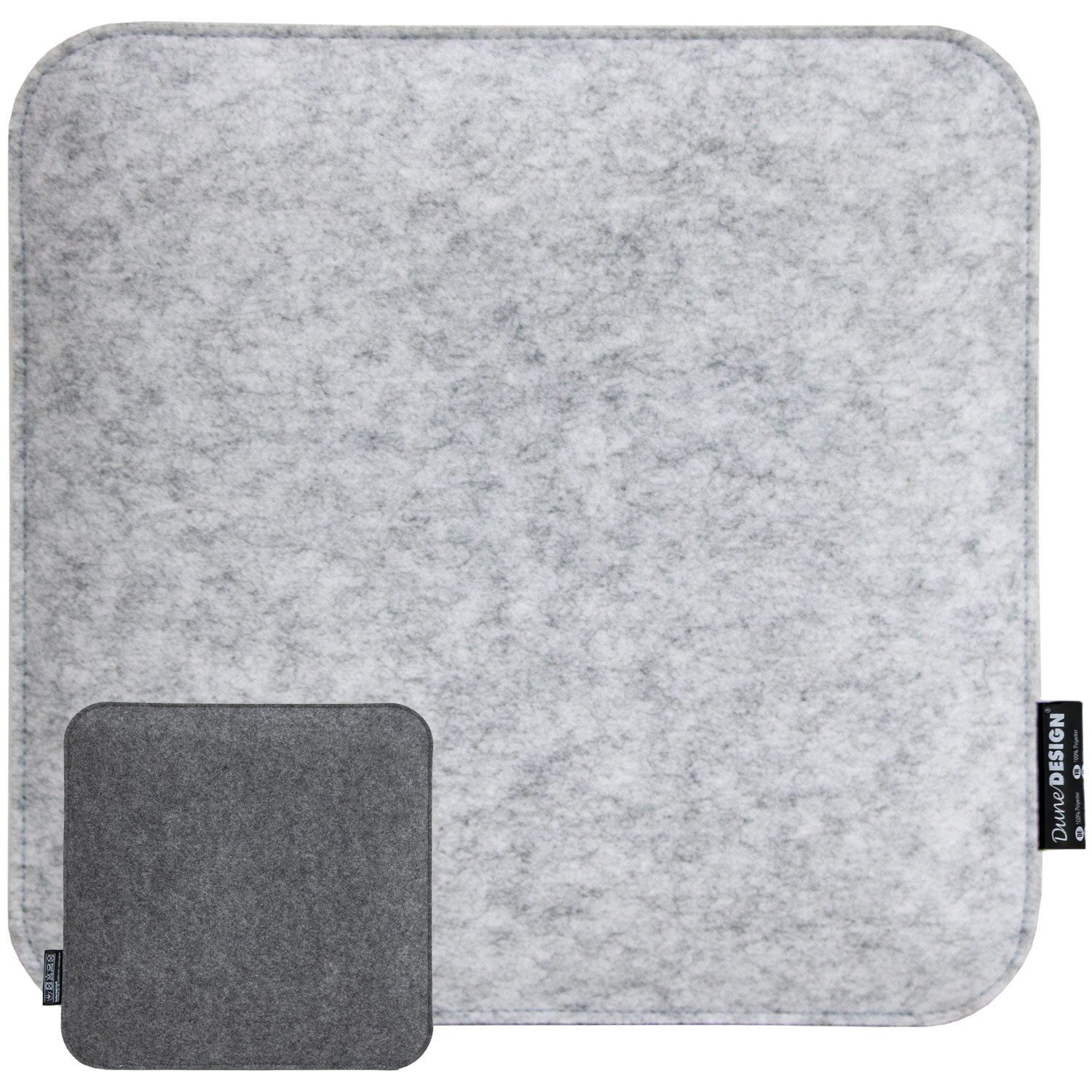 Stuhlkissen 35 x 35 x 3 Filz Sitzkissen - Zweifarbige Stuhlauflage - Wendekissen