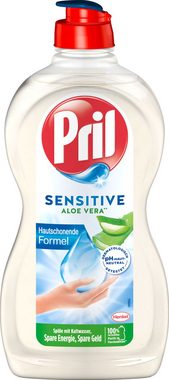 PRIL 2x Ultra Plus & 2x Hygienische Frische & 2x Sensitive Aloe Vera Geschirrspülmittel (Spar-Set, [6-St. mit hoher Fettlösekraft für sauberes Geschirr (6x 450ml)