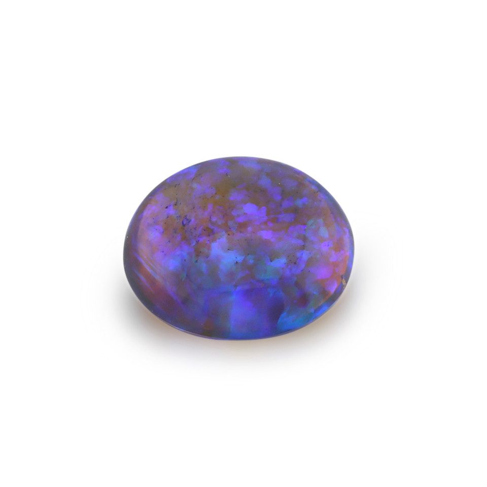 Edelstein Australischer Schwarzer Opal Cabochon, 4,66ct