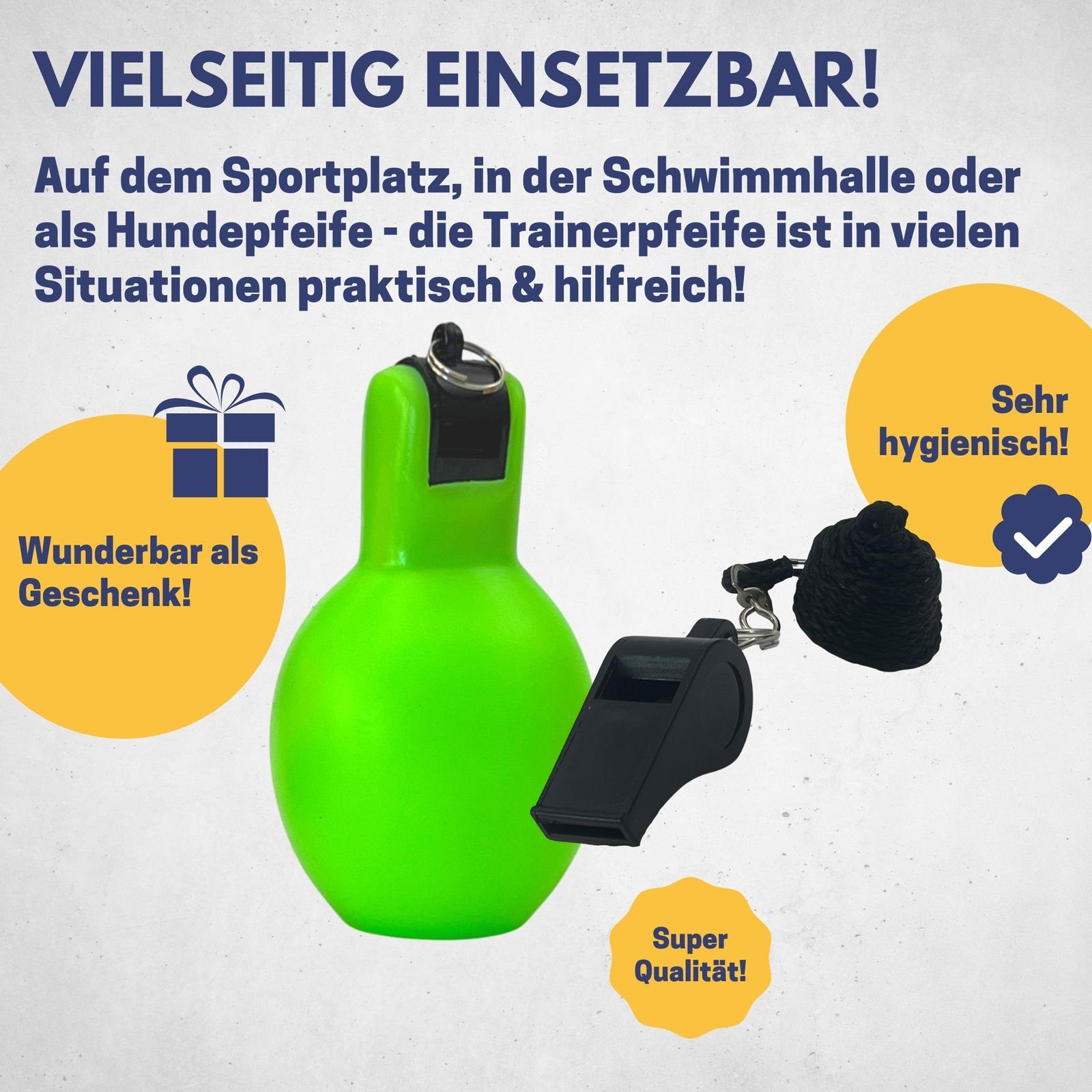 I + Pfeife Best Handpfeife robuste I Trainer I orange I I Fußball-Pfeife hochwertige grün Sport Kinder Sporting Set I Trainerpfeife Handpfeife Schiedsrichterpfeife Best Sportpfeife Sporting für Pfeife