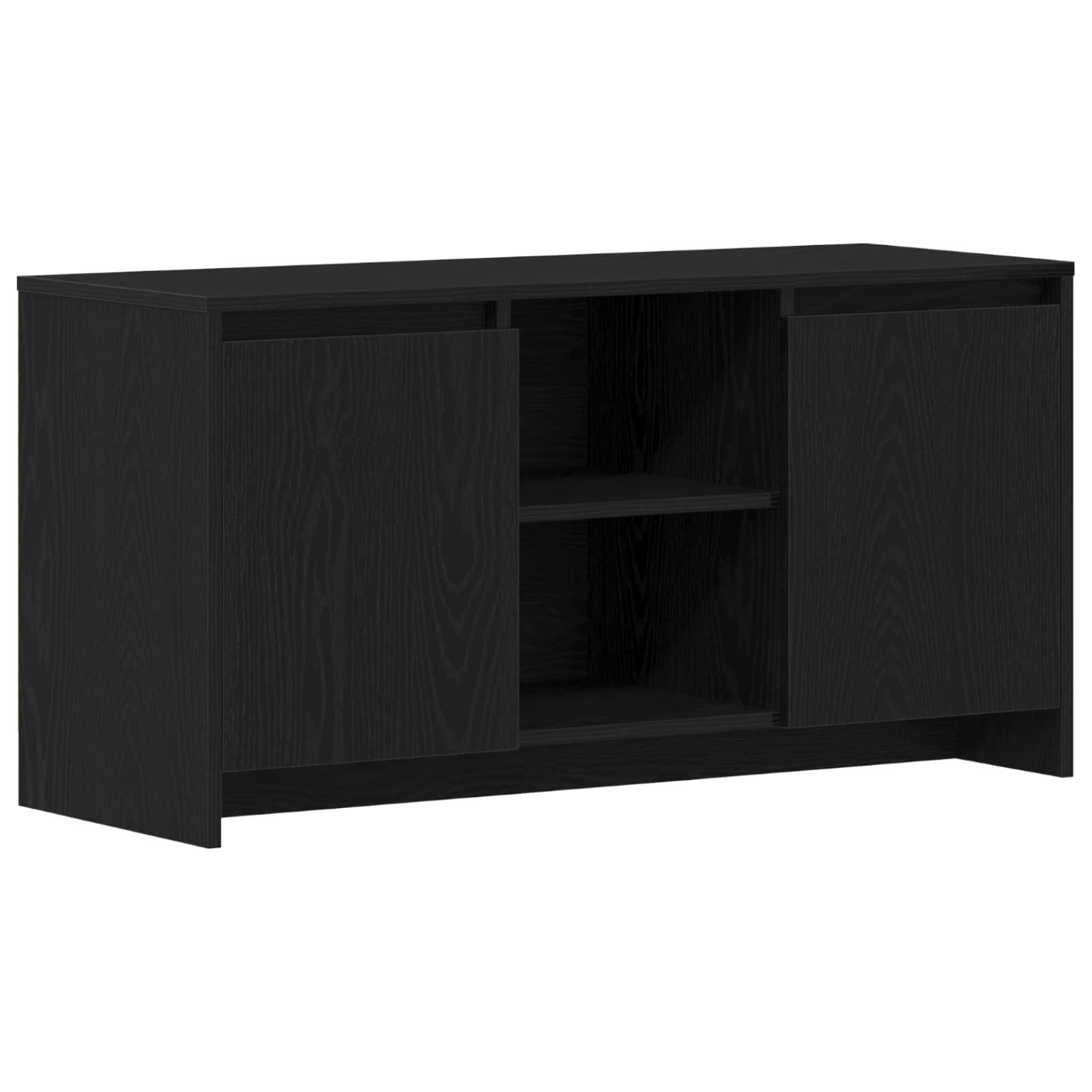 vidaXL TV-Schrank TV-Schränk 102 x 37,5 x 52,5 cm Schwarz Eichen-Optik (1-St)