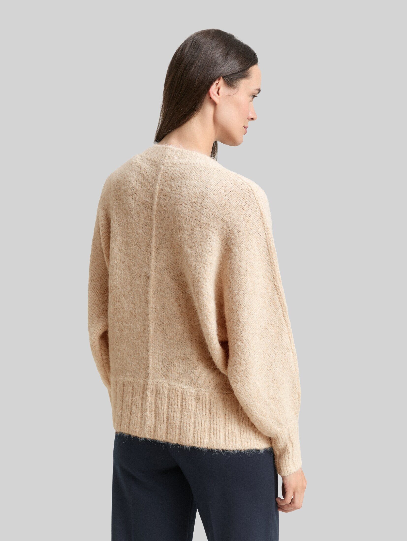TOM TAILOR Cardigan Pullover & Strickjacken Oversize Cardigan mit Wollanteil
