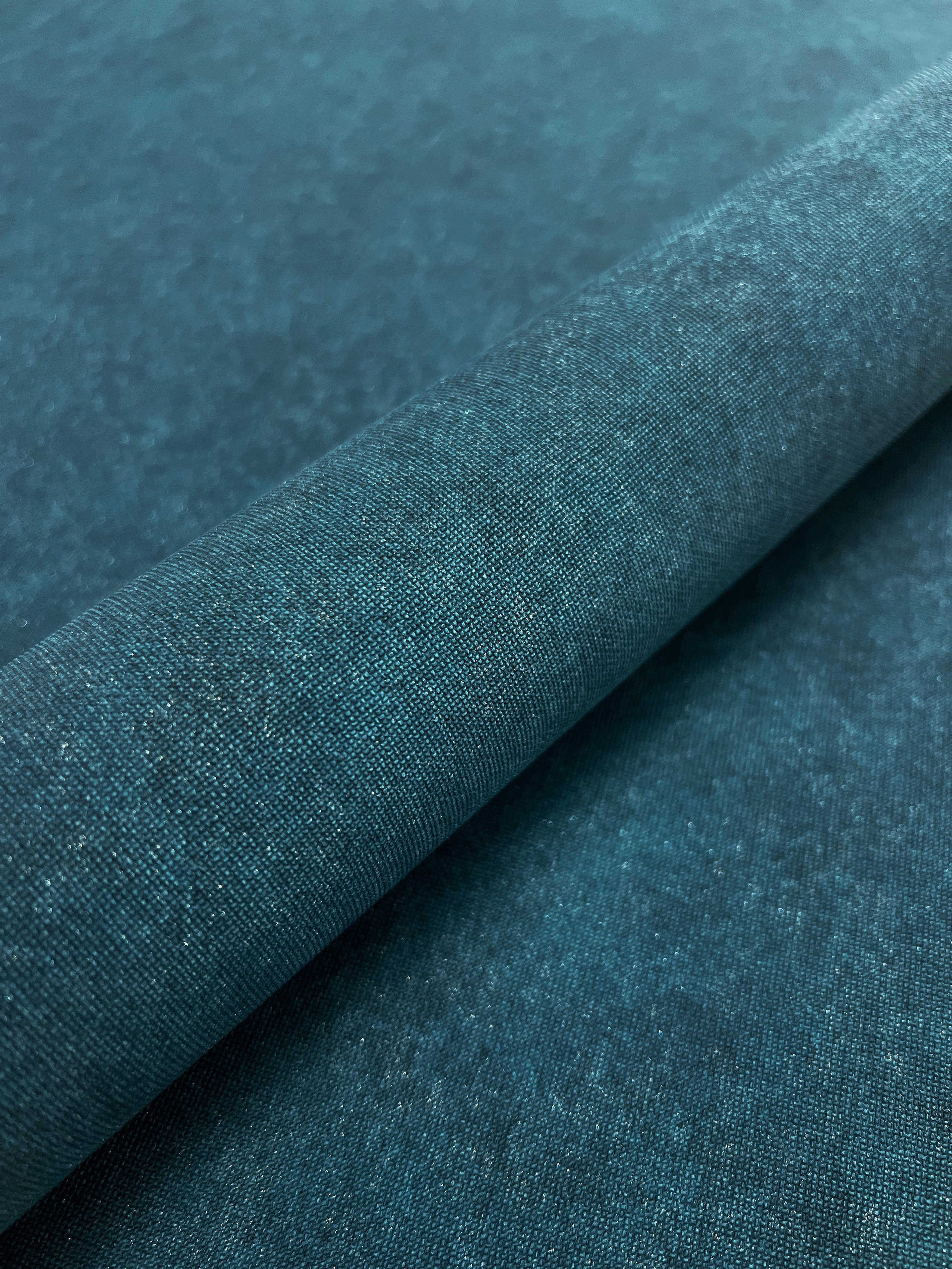 Newroom Vliestapete Zeno Petrol Tapete Mustertapete Unifarbe, Textil-Optik, Leicht, strukturiert, Einfarbig