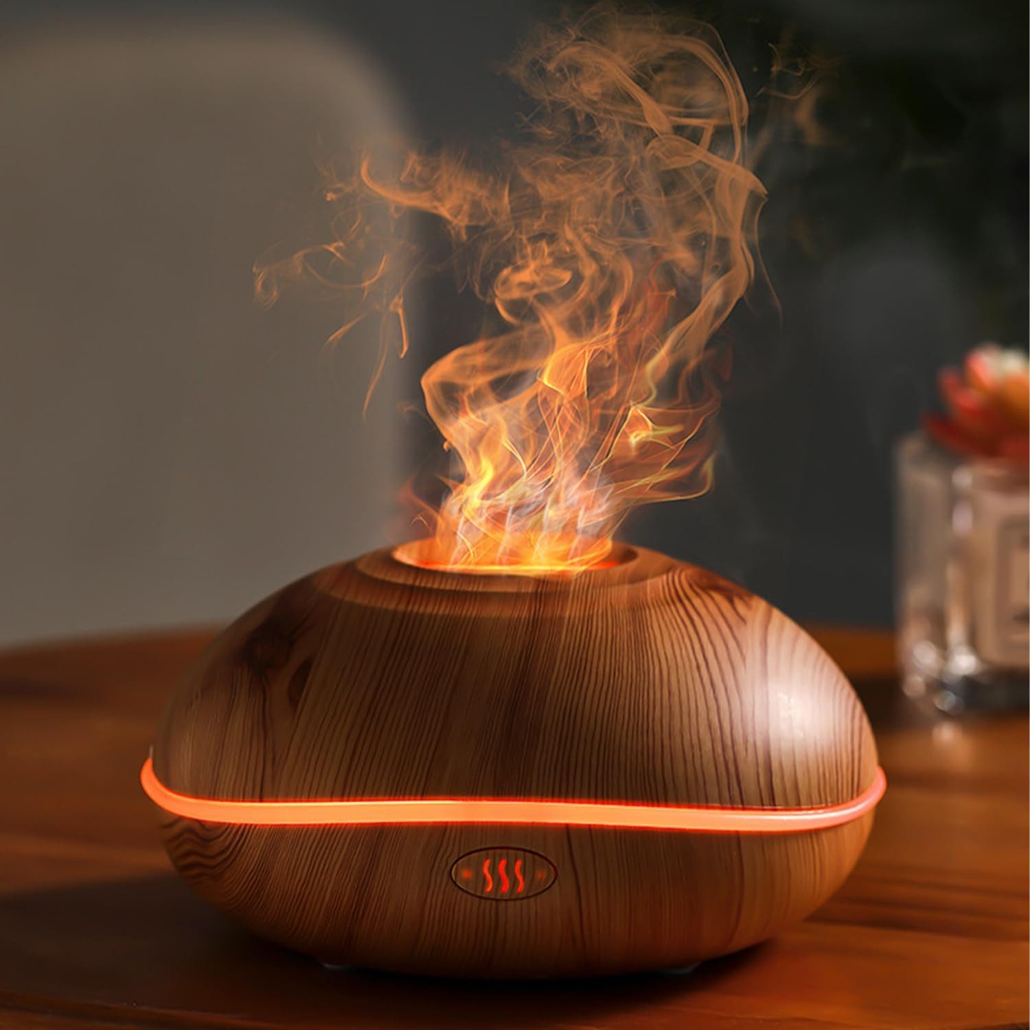 Diffuser 3-in-1 Multifunktions-Luftbefeuchter, 200ml Flammeneffekt-Diffusor