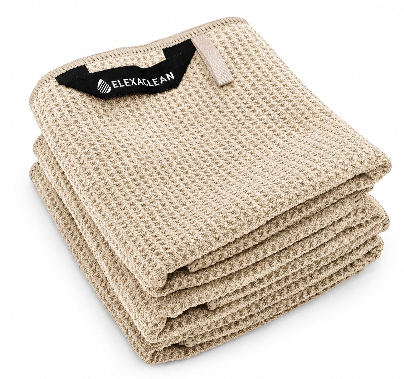 ELEXACLEAN Geschirrtuch Mikrofaser Küchentücher, (Set, 3-tlg., 68x42 cm), streifenfrei, fusselfrei, besonders saugfähig