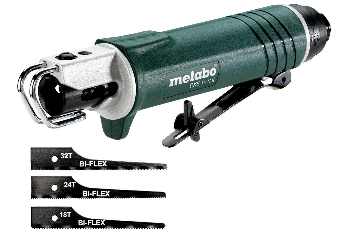 metabo Druckluftwerkzeug Metabo Druckluft-Karosseriesäge DKS 10 Set, K-Koffer, 601560500