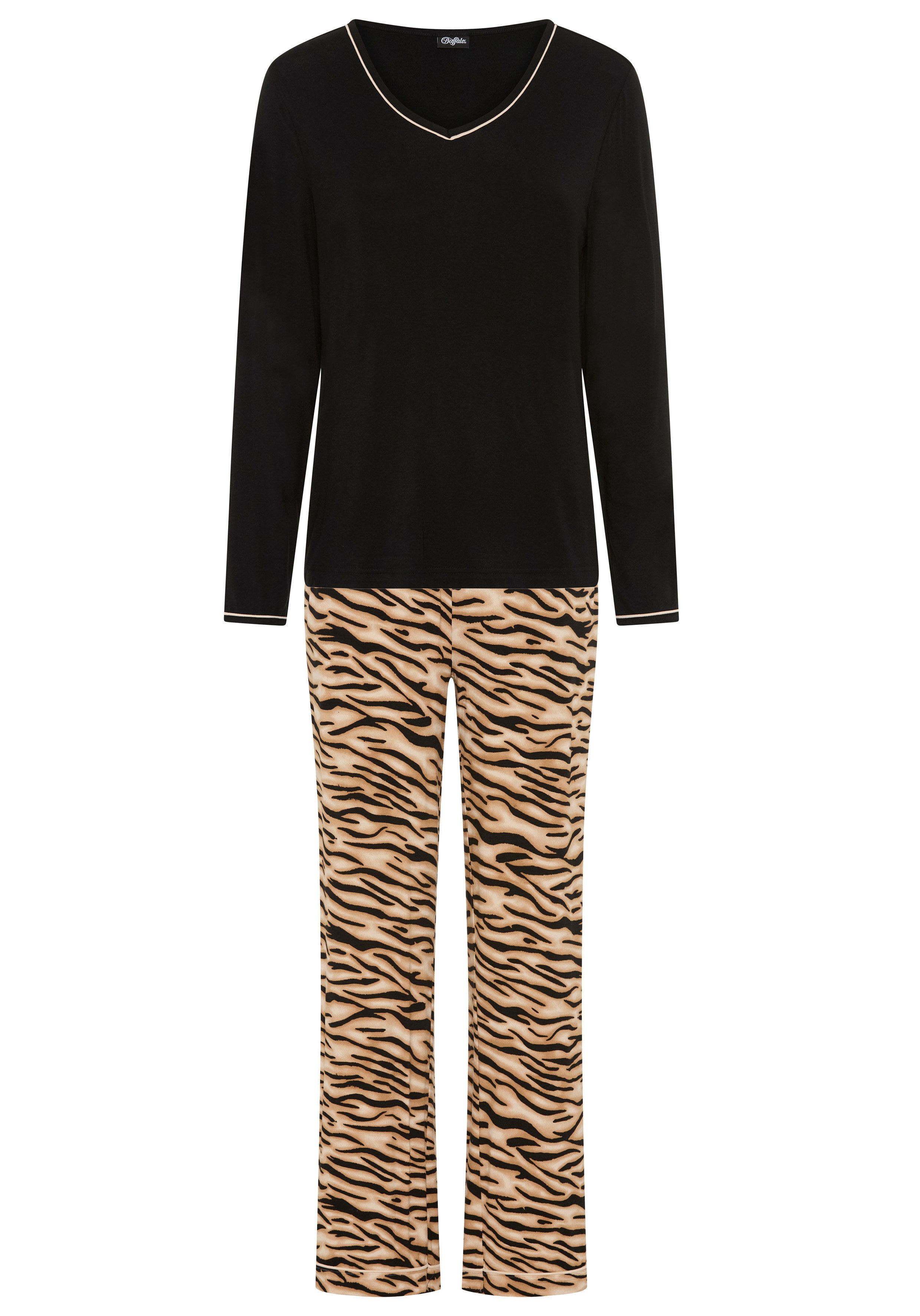Buffalo Pyjama (Set, 2 tlg) mit tollem Animalprint. Reduzierter Preis € 39,99. Unverbindliche Preisempfehlung € 49,99
