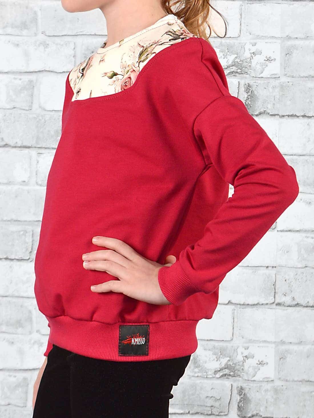 KMISSO Sweatshirt Mädchen Pullover mit Motiv (1-tlg) im eleganten Look