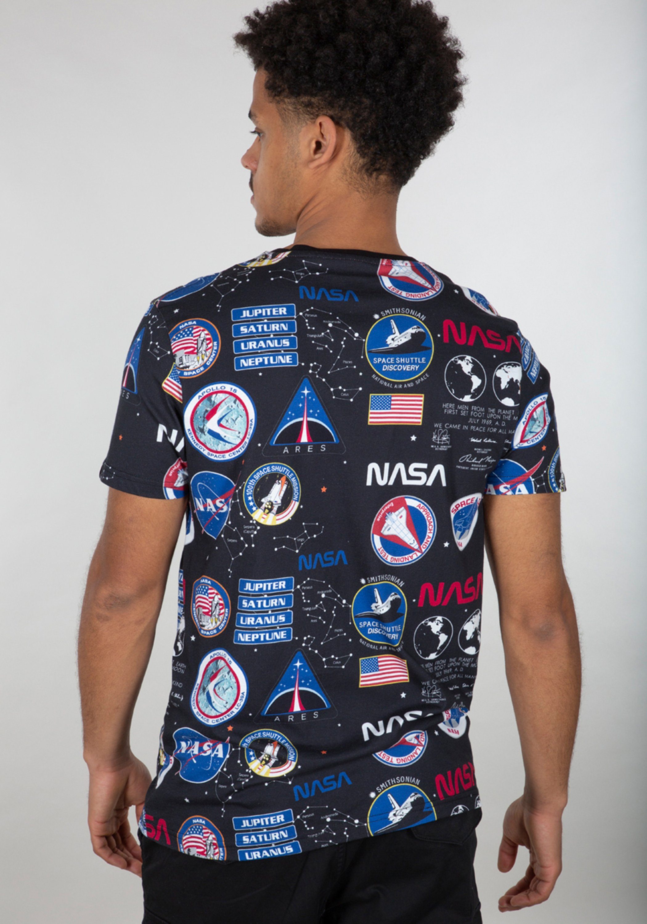 Alpha Alpha T-Shirt T-Shirt Industries T-Shirts Men Industries AOP - NASA