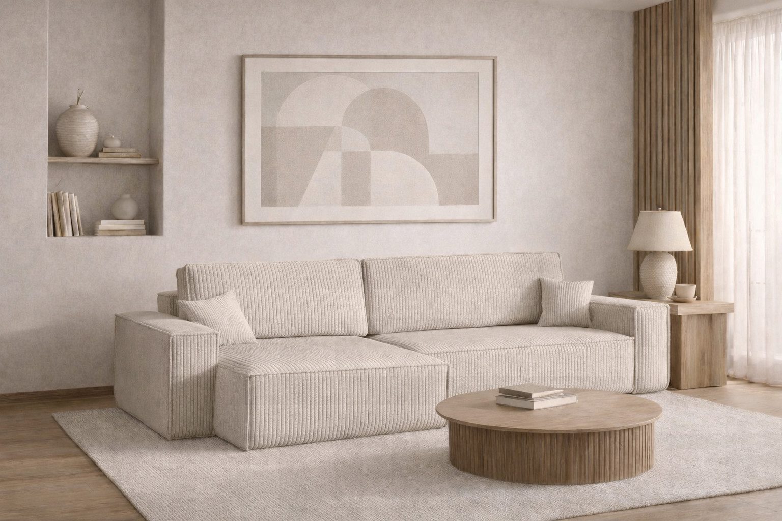 Kaiser Möbel Ecksofa mit schlaffunktion und bettkasten, BEST XL stoff Poso, Quelle, Verita, Mit Bettfunktion und Bettzeugfach