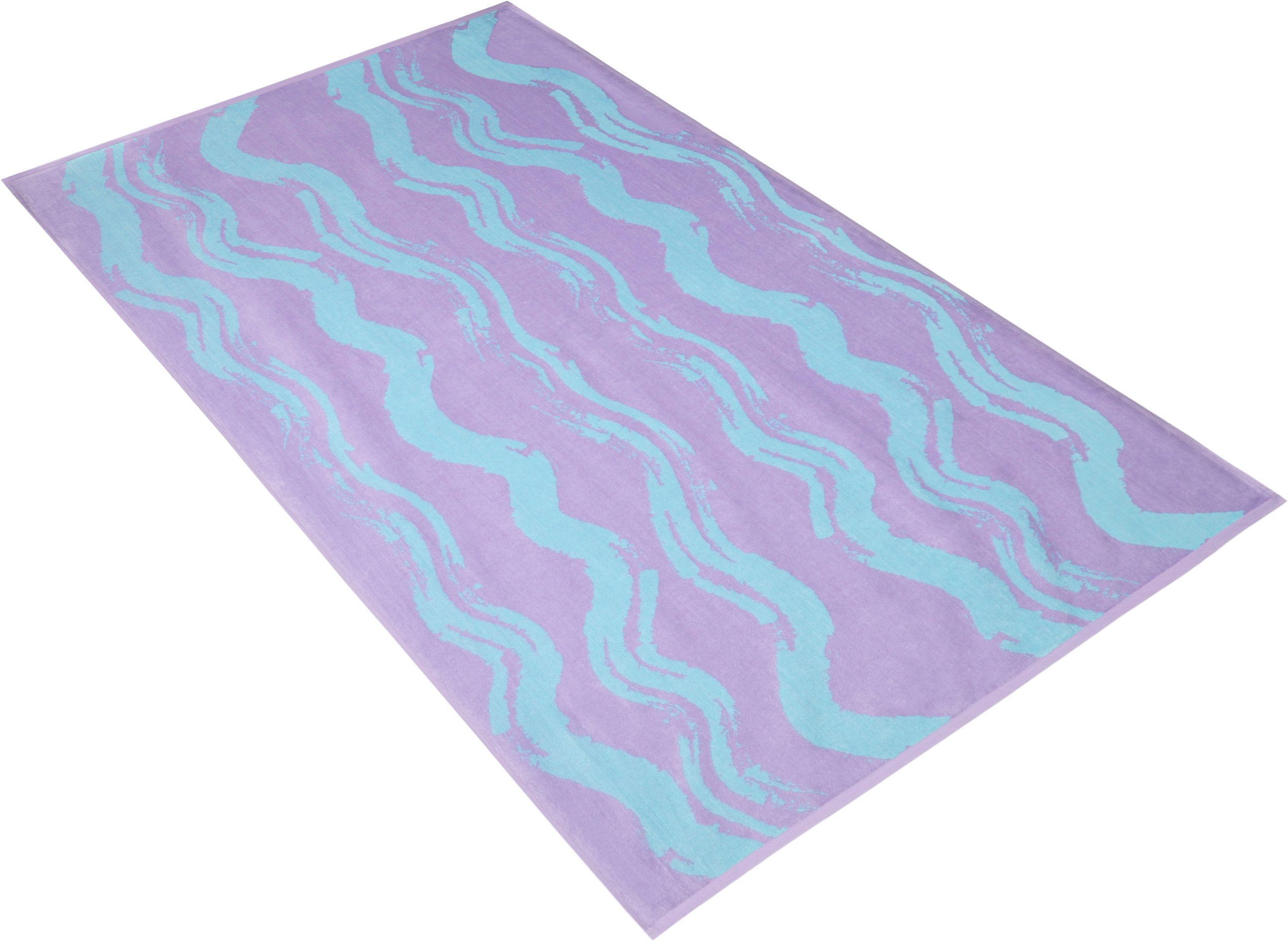 Vossen Strandtuch, Velours (1-St), im Pinselstrich-Design