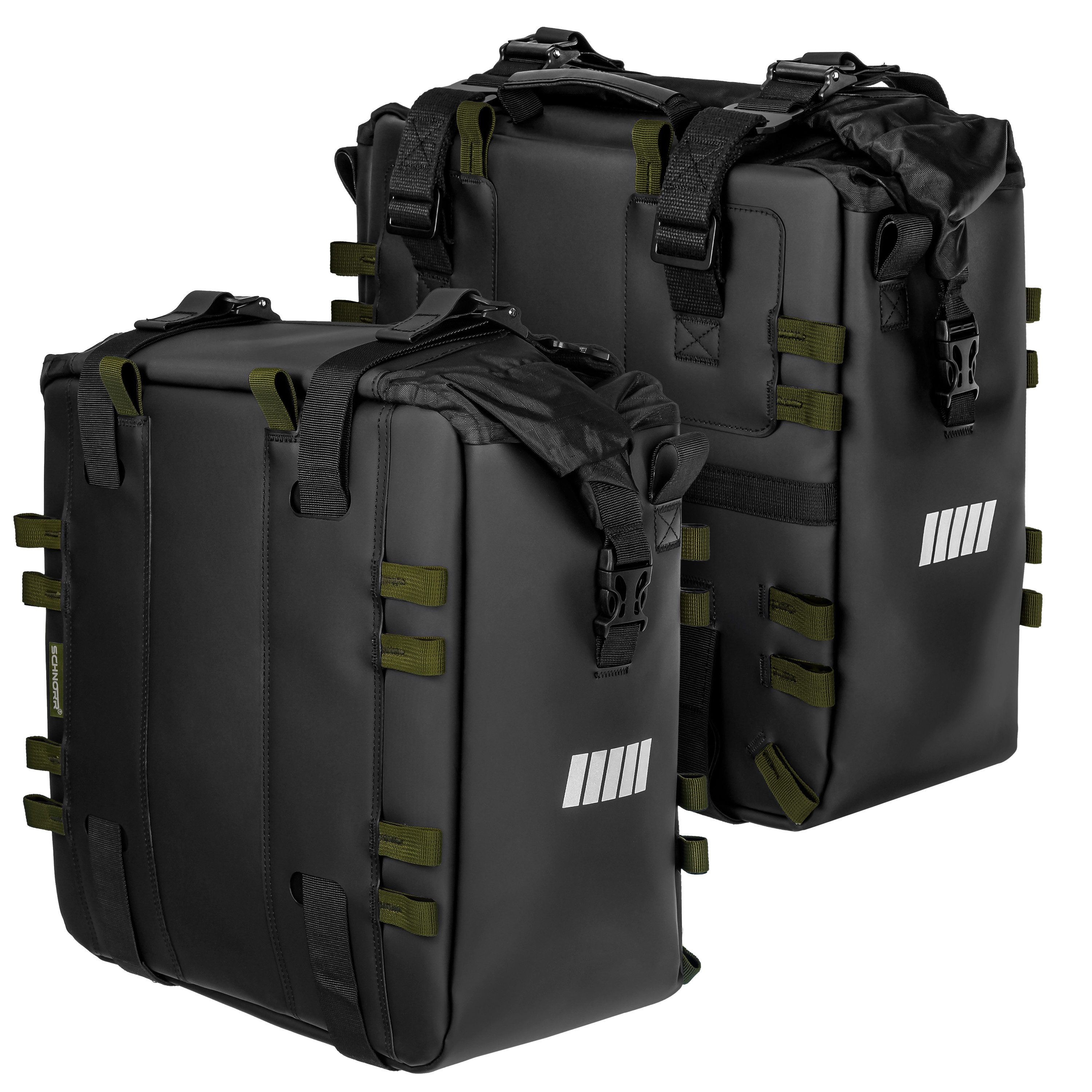 Gepäckträgertasche Motorrad Seitentaschen Set (2×32M), wasserdicht, SCHNORR SC-32