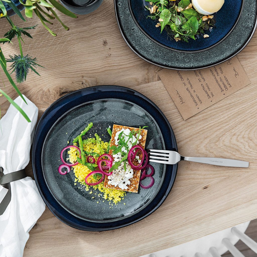 Villeroy & Boch Frühstücksteller Lave Gris, Spülmaschinengeeignet