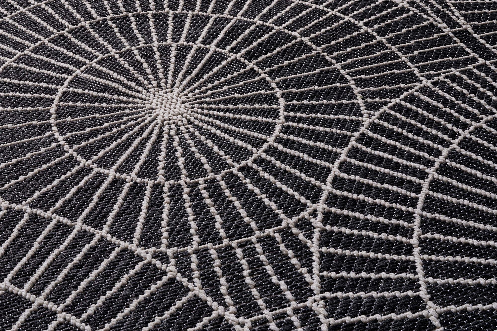 Steffensmeier Teppich Nyland Kreise, Rechteckig, In- und Outdoor, wasserfest