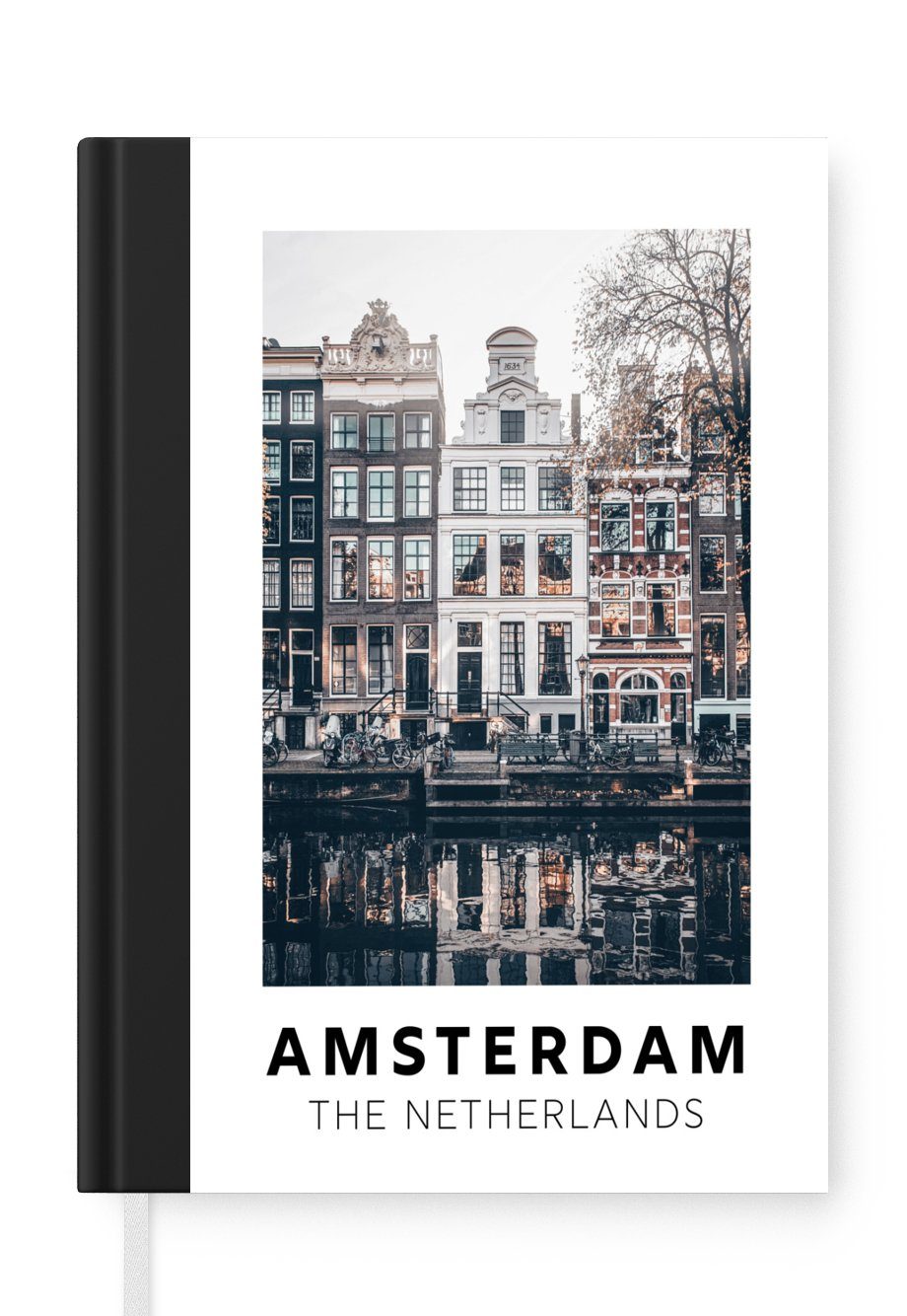MuchoWow Notizbuch Amsterdam - Niederlande - Huizen, Journal, Merkzettel, Tagebuch, Notizheft, A5, 98 Seiten, Haushaltsbuch