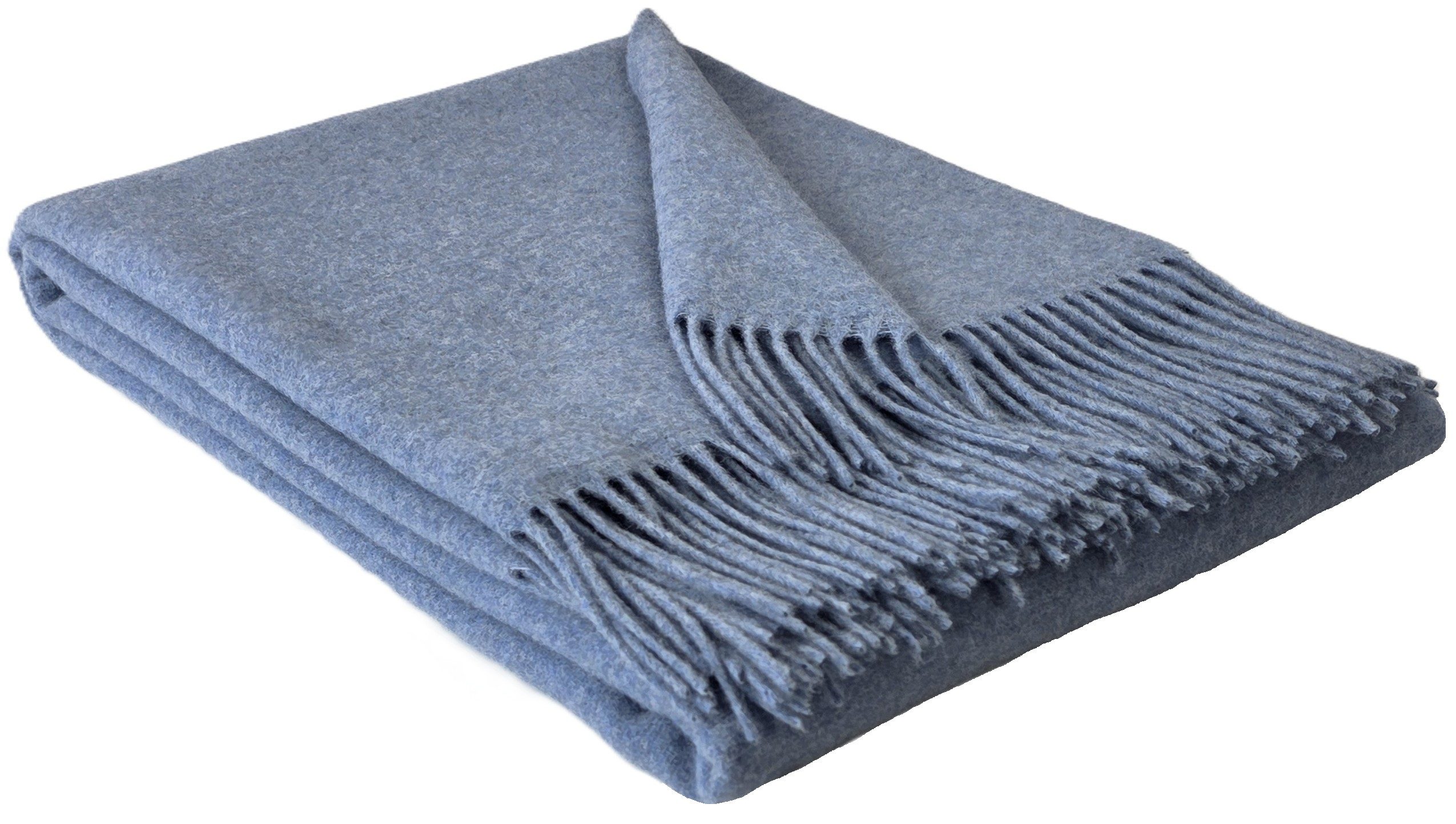Wolldecke Merinowolldecke Plaid "FARO" Merinowolle-Kaschmir-Mix 140 x 200 cm, STTS