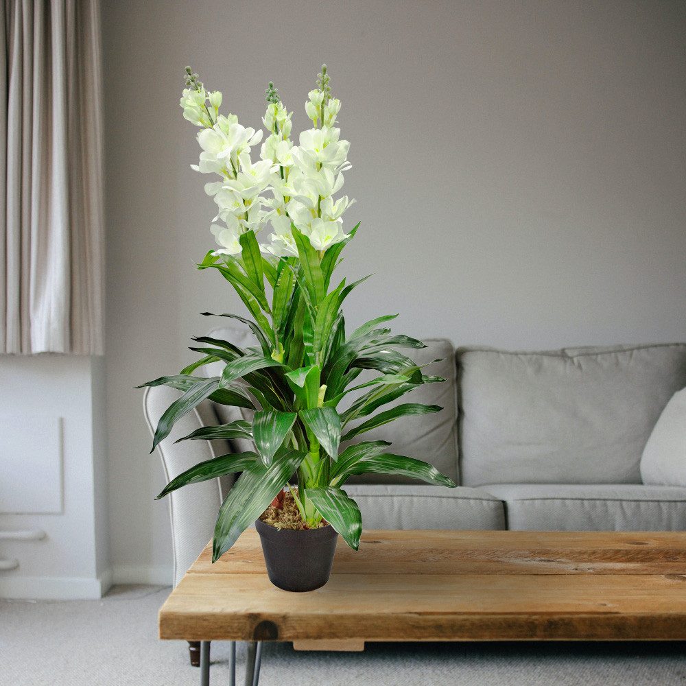 Kunstblume Levkoje Matthiola Kunstpflanze Künstliche Pflanze mit Blüten 100 günstig online kaufen