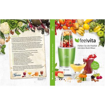 Genius Notizbuch Feelvita Nutri Mixer Rezeptbuch tolles Kochbuch für Alltag