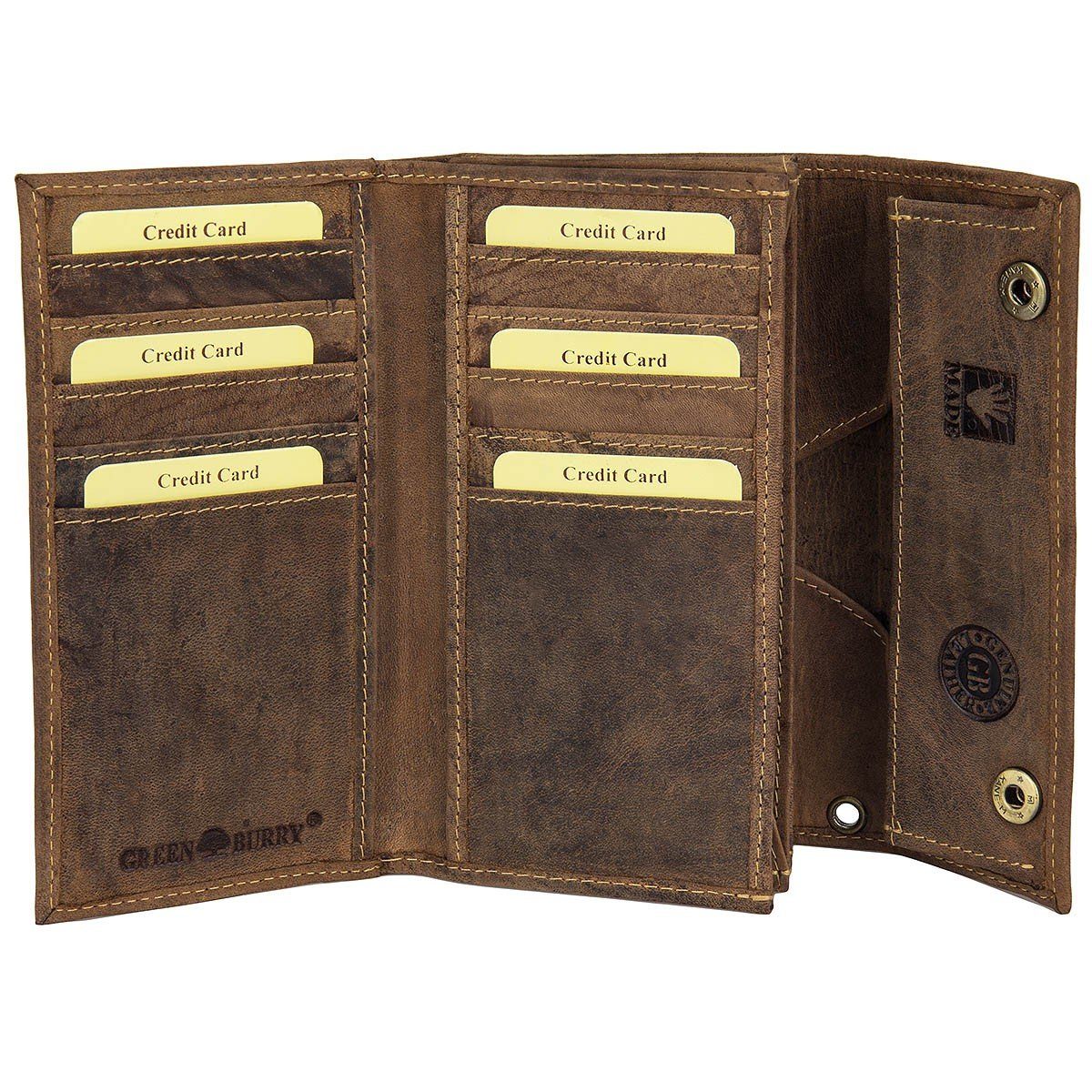 Greenburry Geldbörse Vintage Leder Bikerbörse mit Kette Geldbörse 1823-25 günstig online kaufen