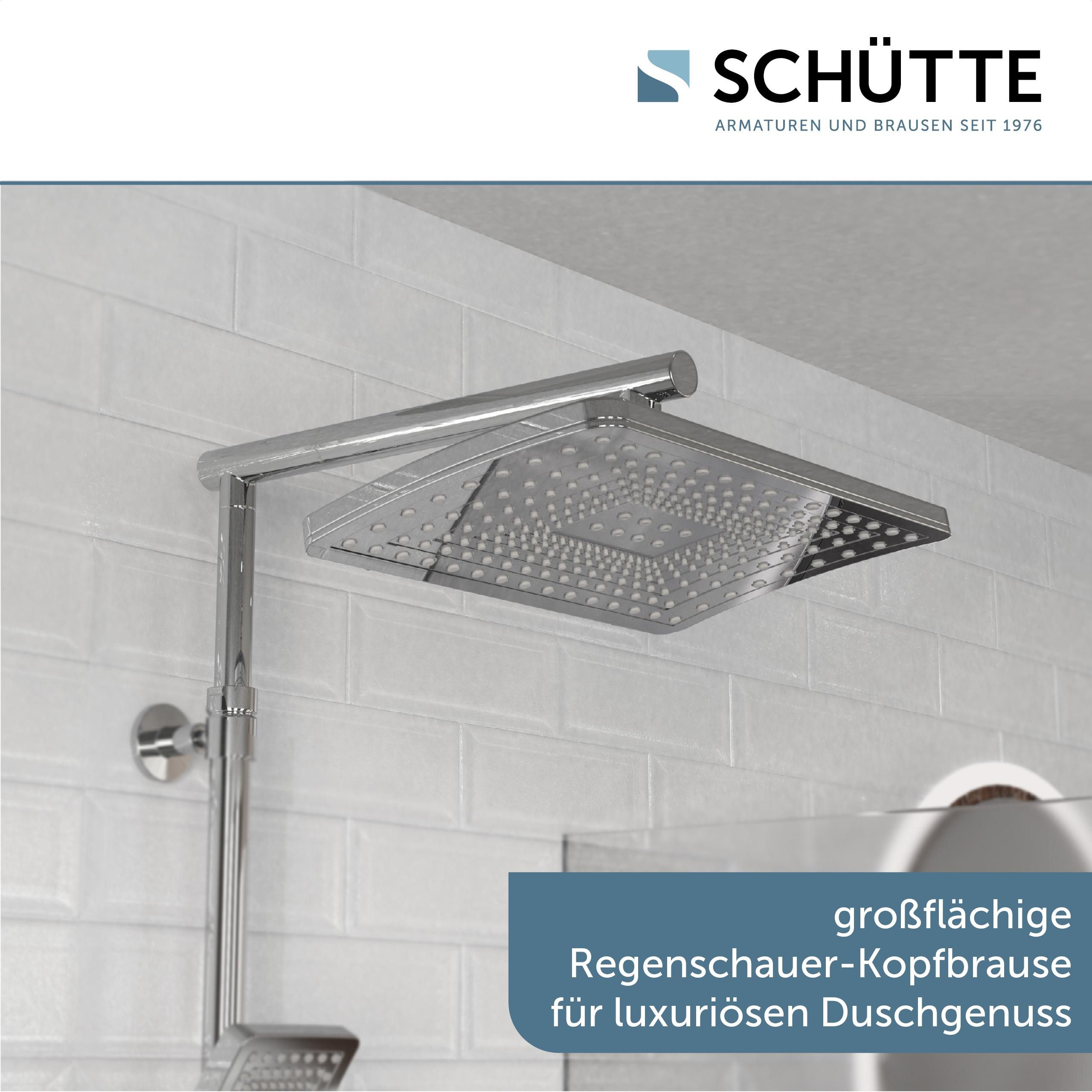 Schütte Duschbrause TRENTO, (Set), mit Thermostatarmatur, 3-fach verstellbar, Antikalk-Noppen