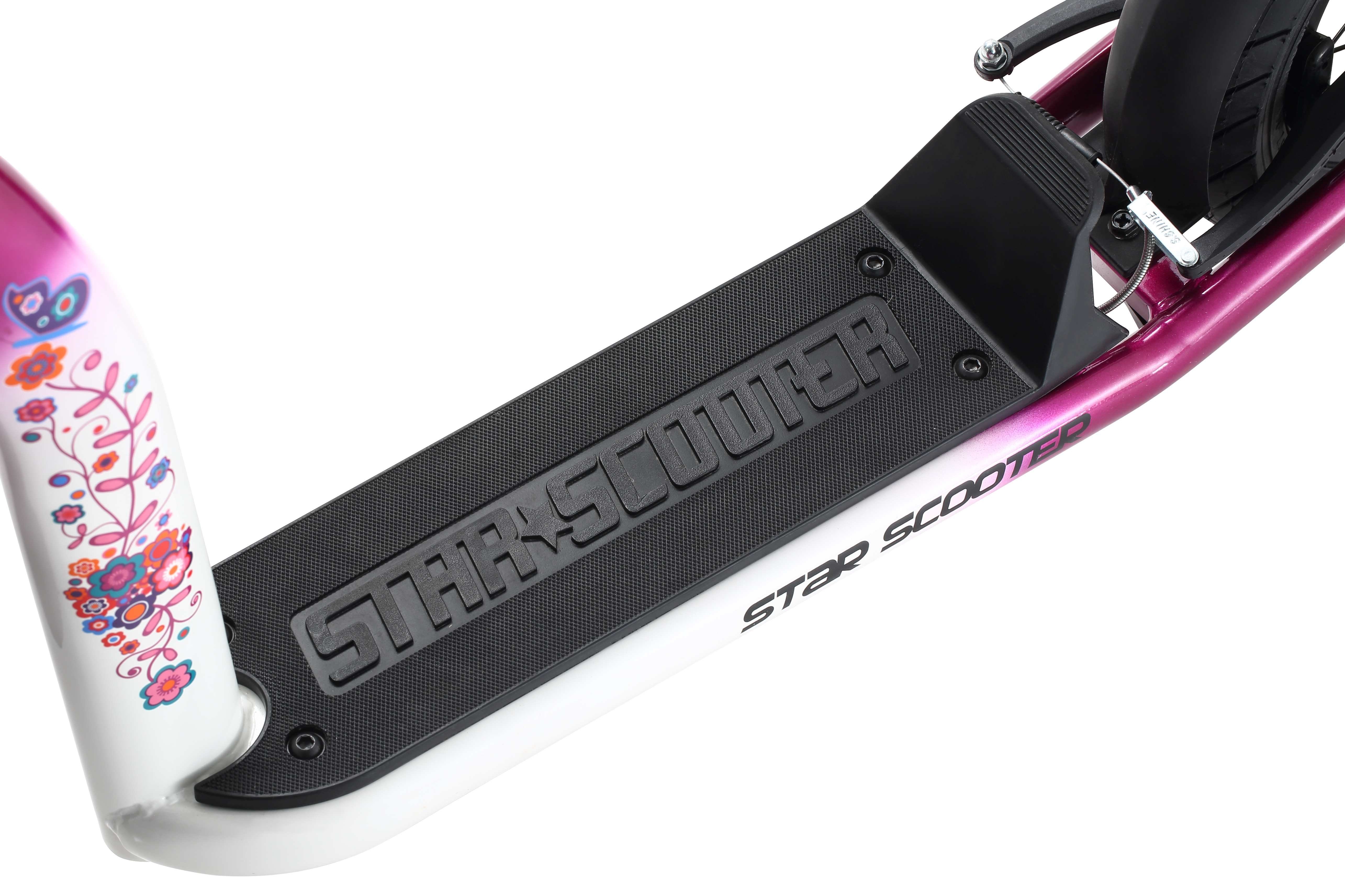 Star-Scooter Cityroller 12 Zoll, ab 8 Jahre, Kinder City Roller ab 124 cm, Jungen, Mädchen, Höhenverstellbar, Seitenständer