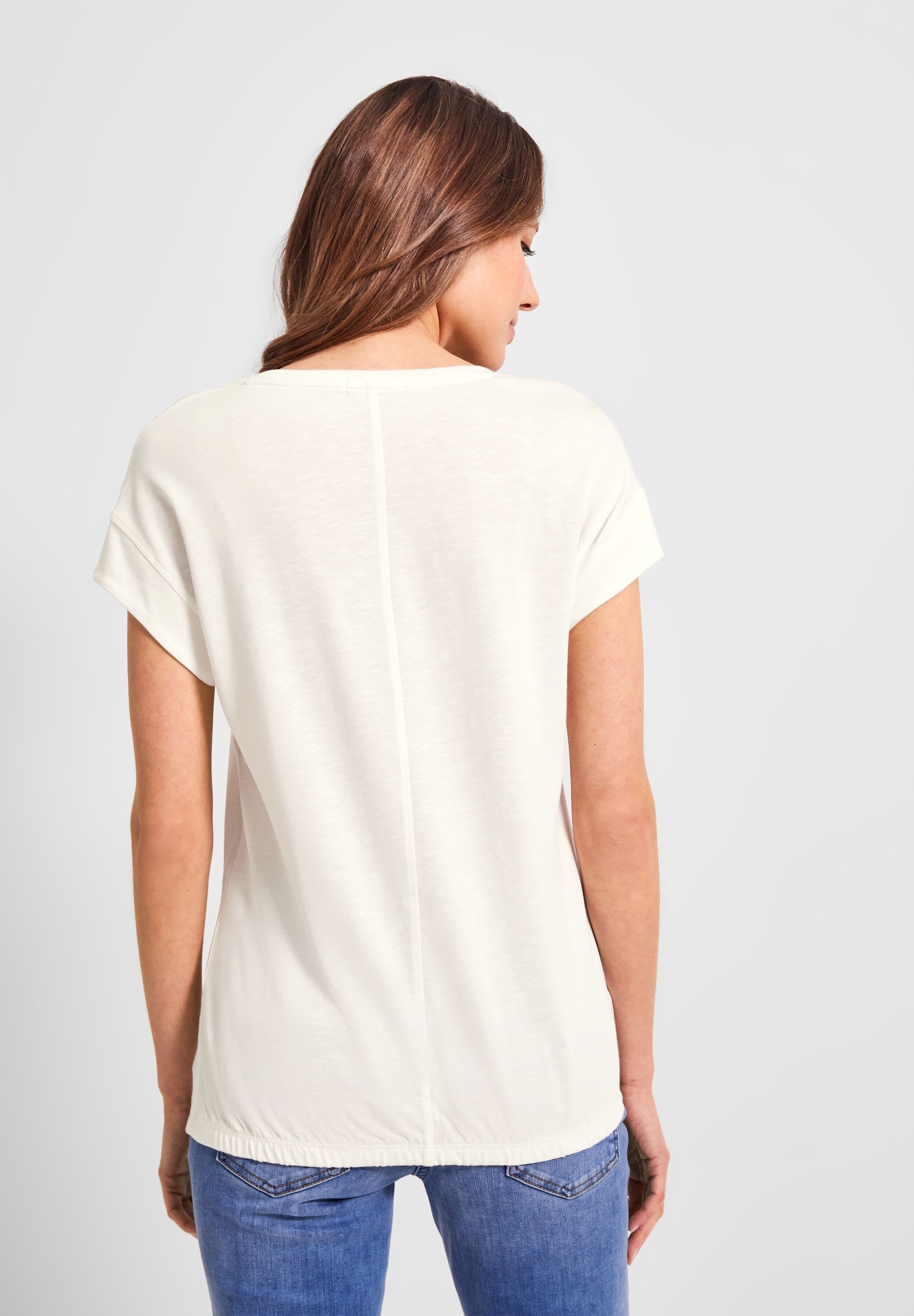 Fotoprint Cecil T-Shirt mit vanilla T-Shirt white