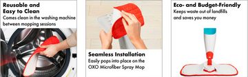 OXO Good Grips Nachfüllpackung für Spray Mop-Mikrofaserpads Mikrofasertuch (Mikrofaser, 44)