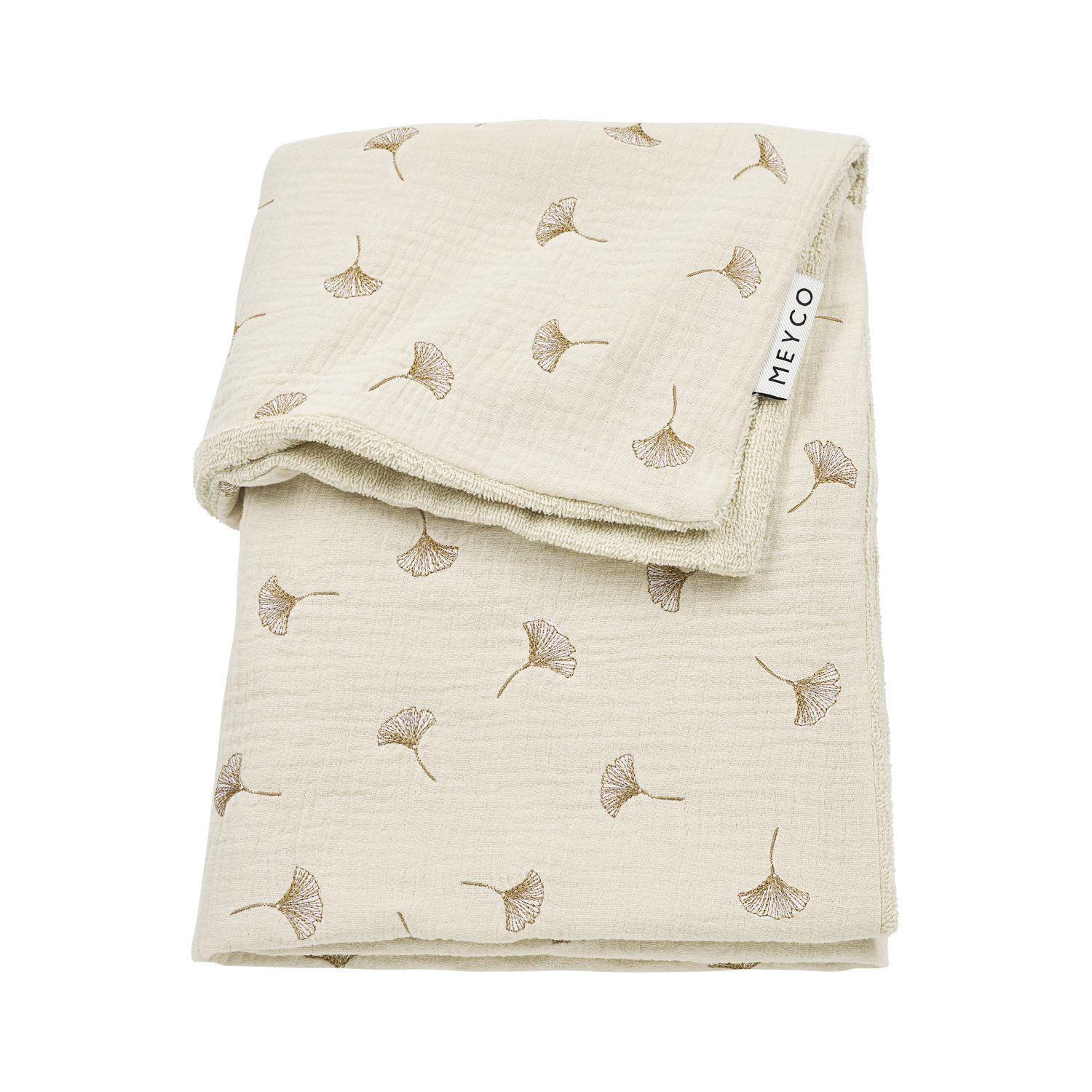 Babydecke Ginkgo Soft sand, Meyco Baby, 75x100cm