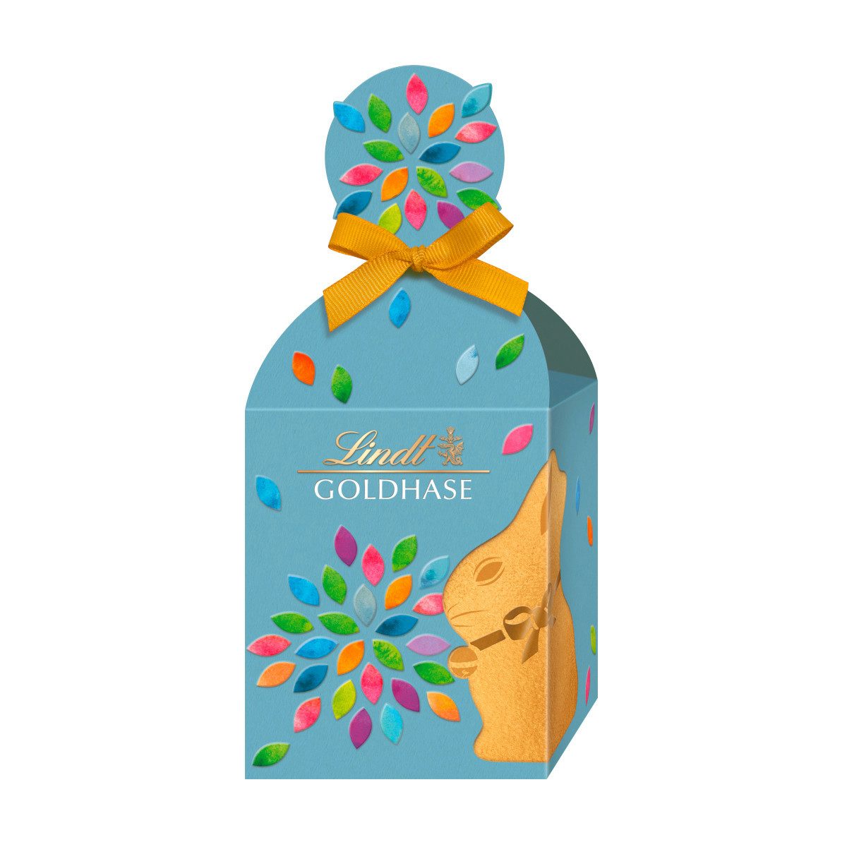 LINDT Schokolade, Lindt Oster Goldhase Cut Out Range Köcher Vollmilch Schokolade 87g